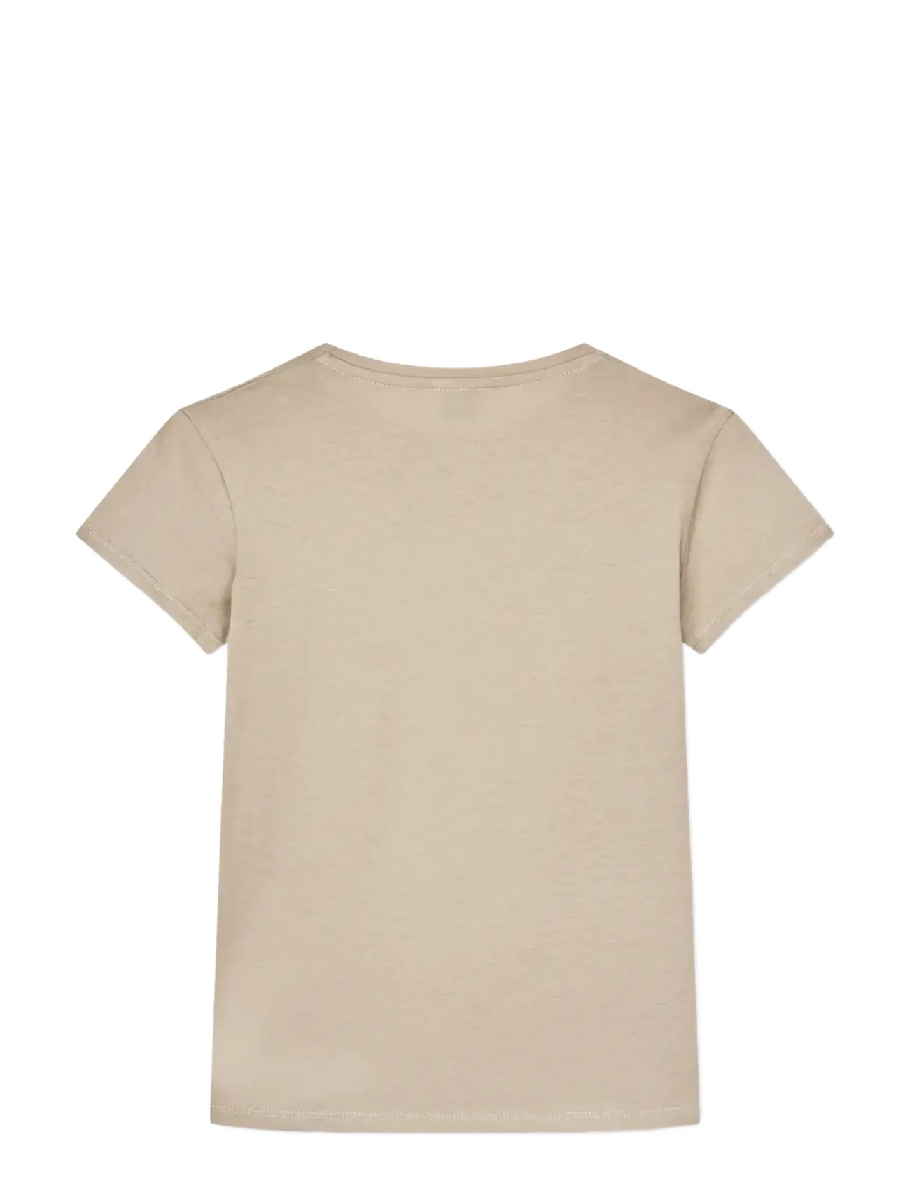 Mads Nørgaard - Single Cotton Tuvina mini mirror Tee - t-shirts - plaza taupe - 1