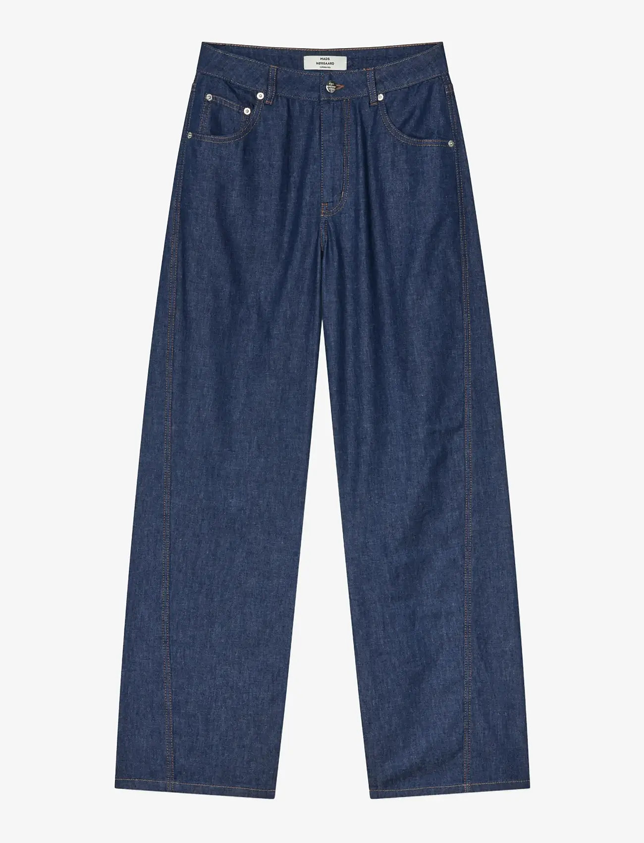 Mads Nørgaard - Air Denim Christel Jeans - laia säärega teksad - mid blue denim - 0