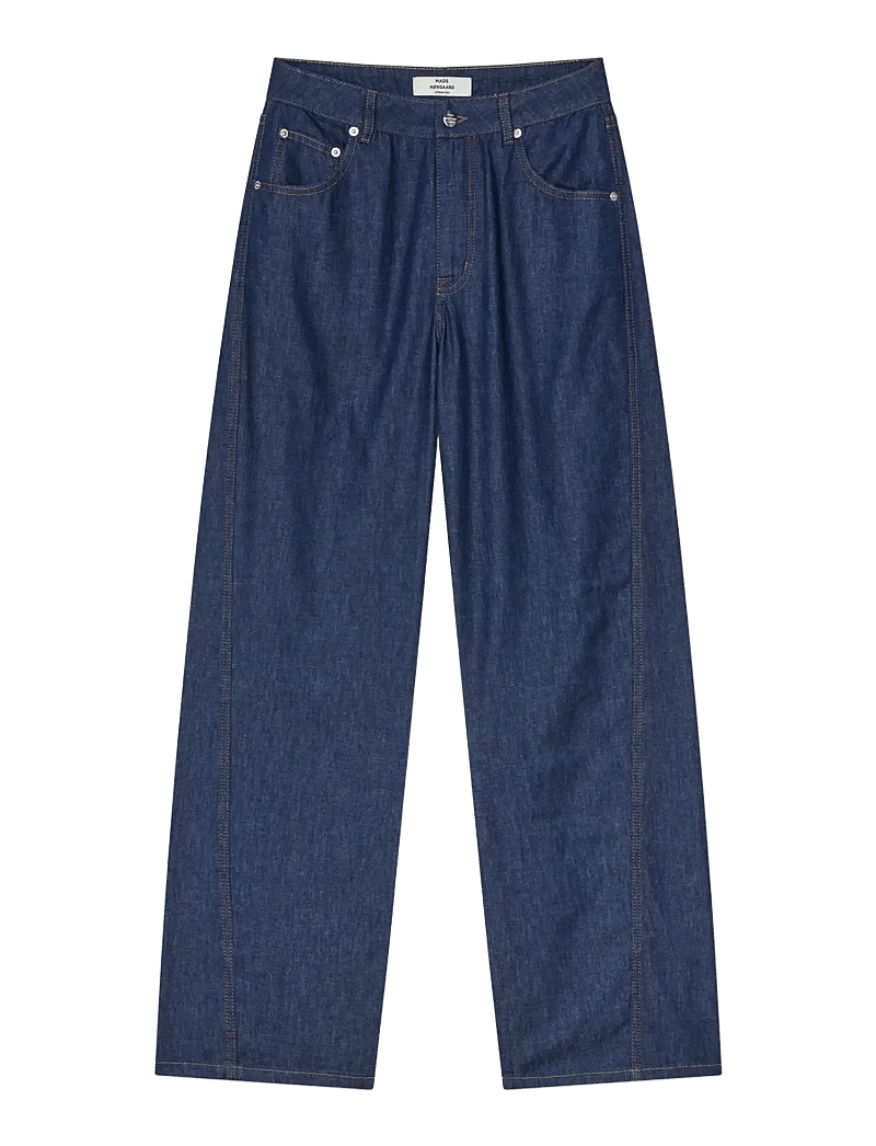 Mads Nørgaard - Air Denim Christel Jeans - laia säärega teksad - mid blue denim - 0