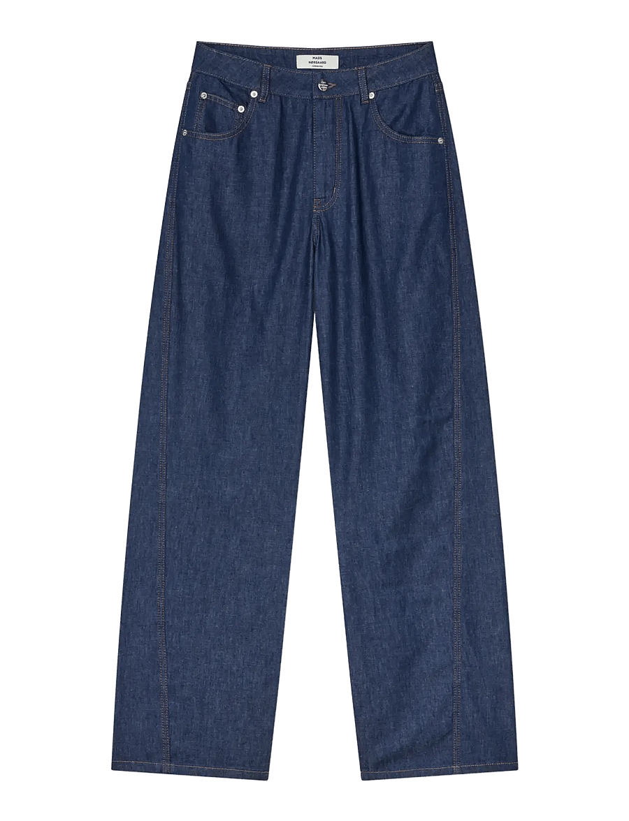 Mads Nørgaard - Air Denim Christel Jeans - laia säärega teksad - mid blue denim - 0