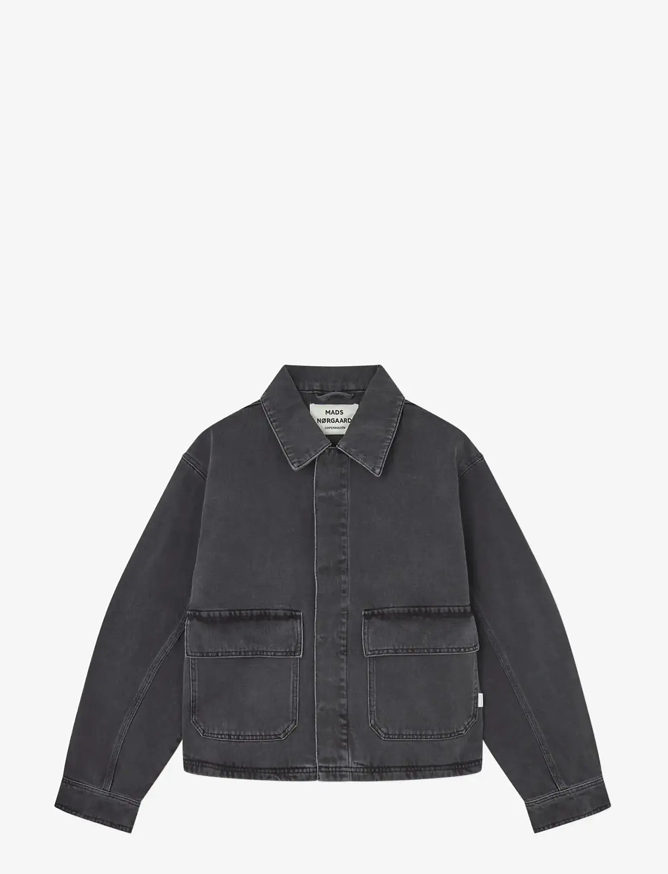 Mads Nørgaard - Luke Black Denim Solar Jacket - jeansjacken - black vintage - 0