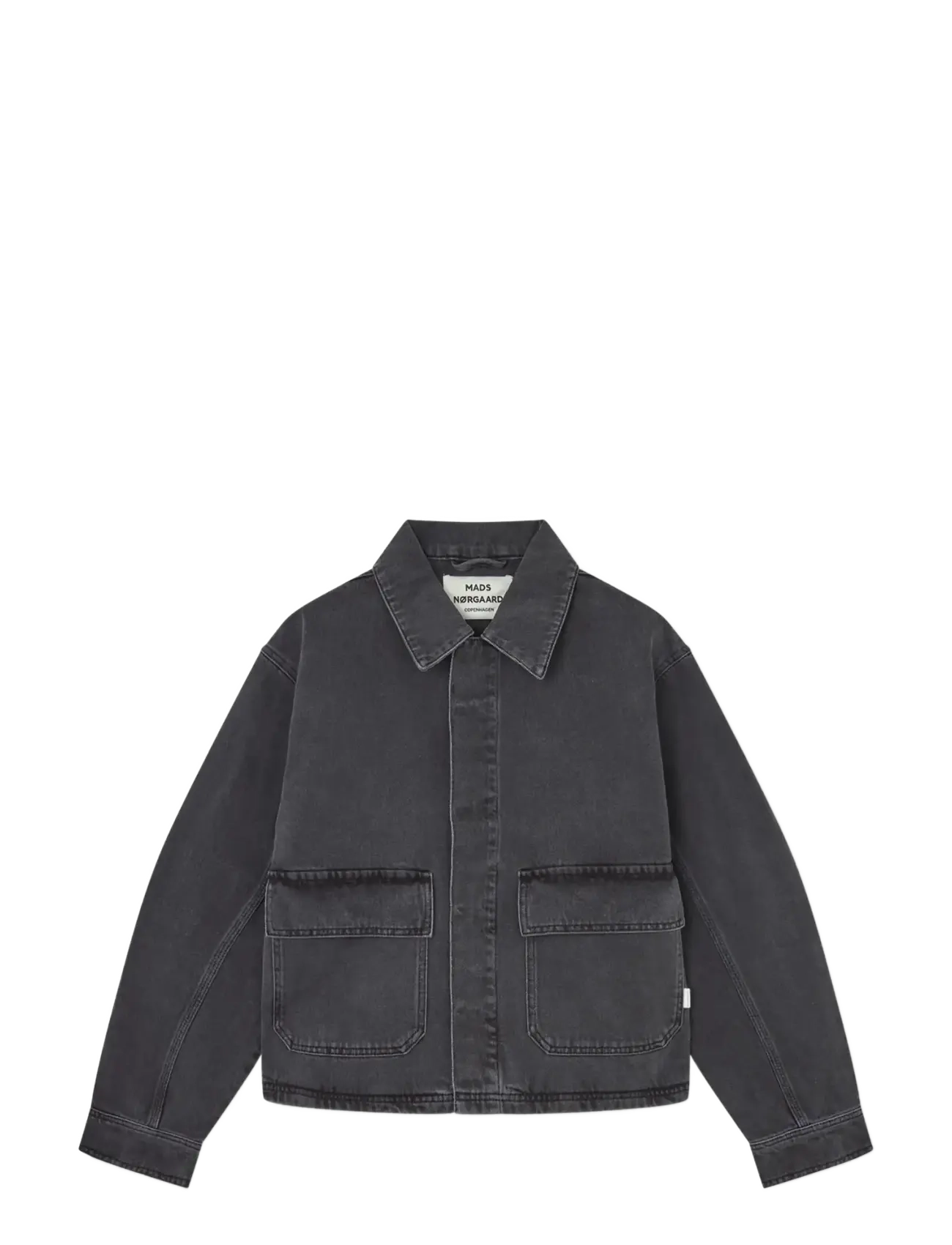 Mads Nørgaard Luke Black Denim Solar Jacket - Jacken & Mäntel - BLACK VINTAGE / black