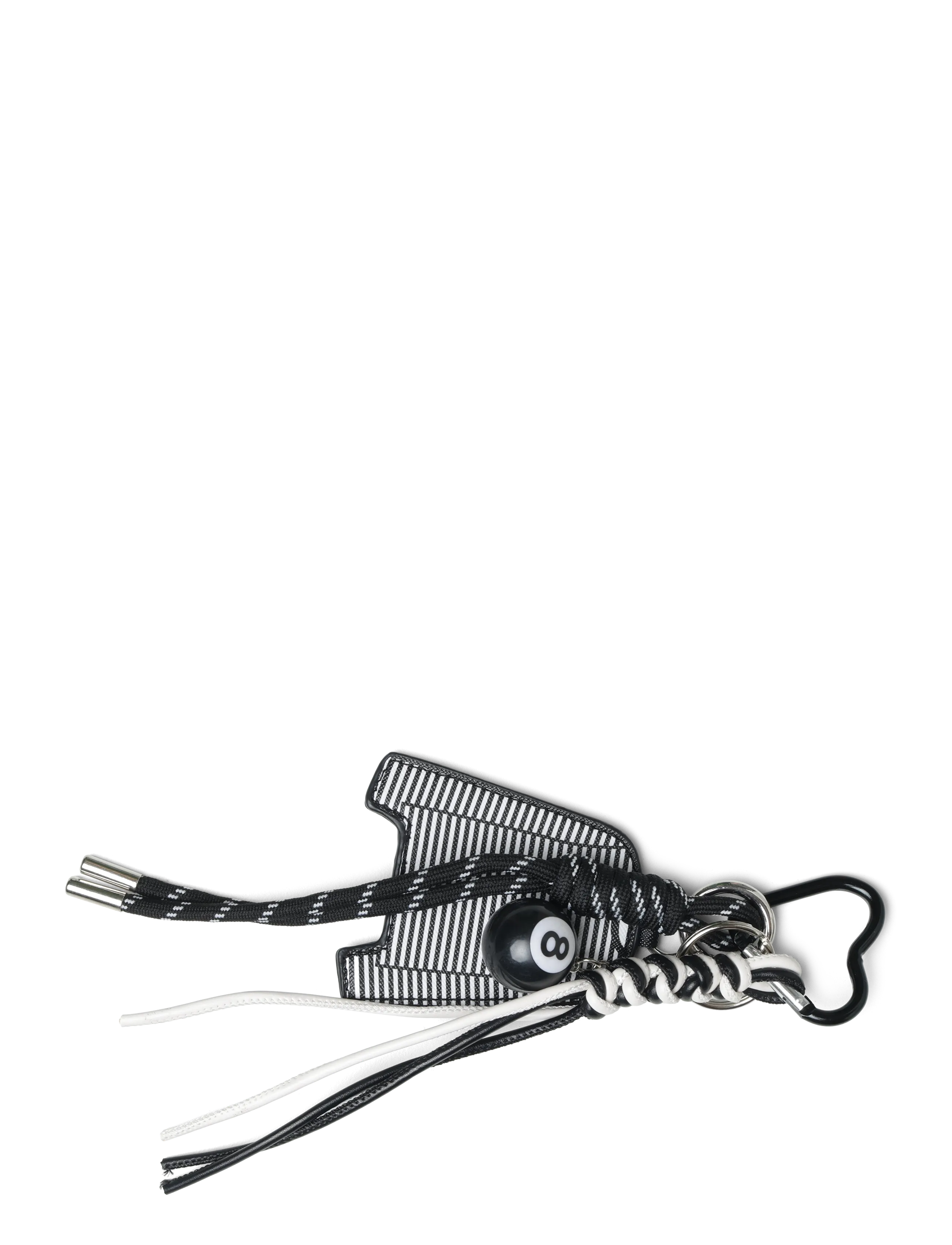 Mads Nørgaard MN Stripe Tee Keychain - Tänavastiil - BLACK/WHITE / black