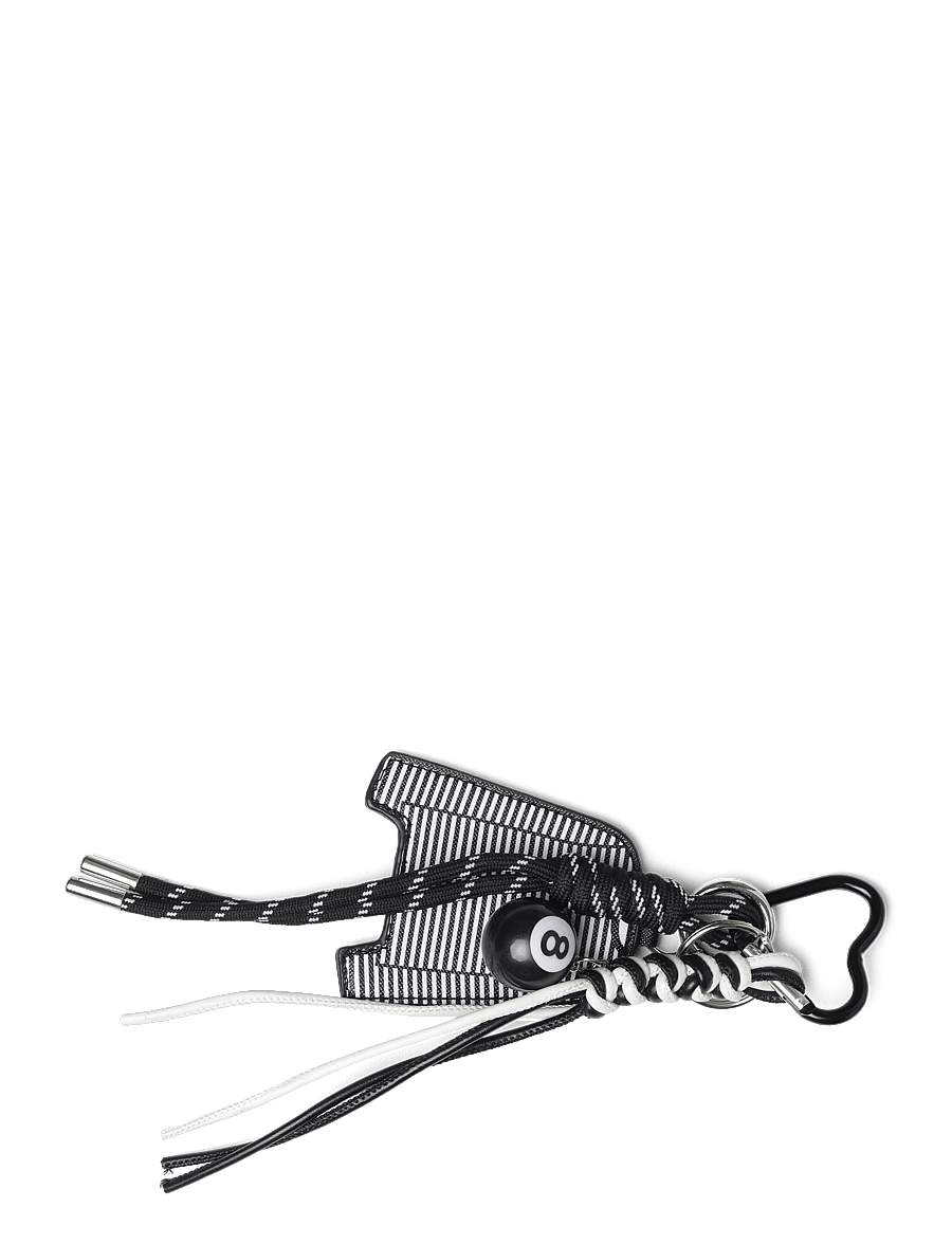Mads Nørgaard - MN Stripe Tee Keychain - muotitrendit - black/white - 0