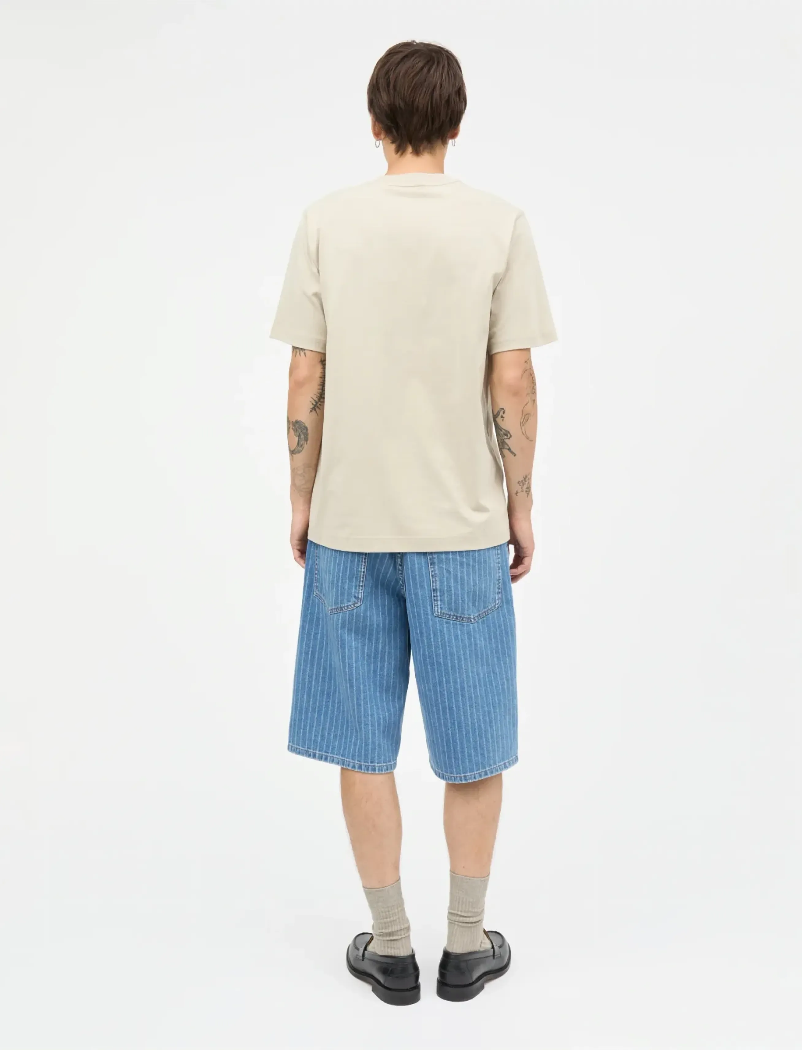 Mads Nørgaard - Cotton Jersey Frode Patch Tee - short-sleeved t-shirts - plaza taupe - 2