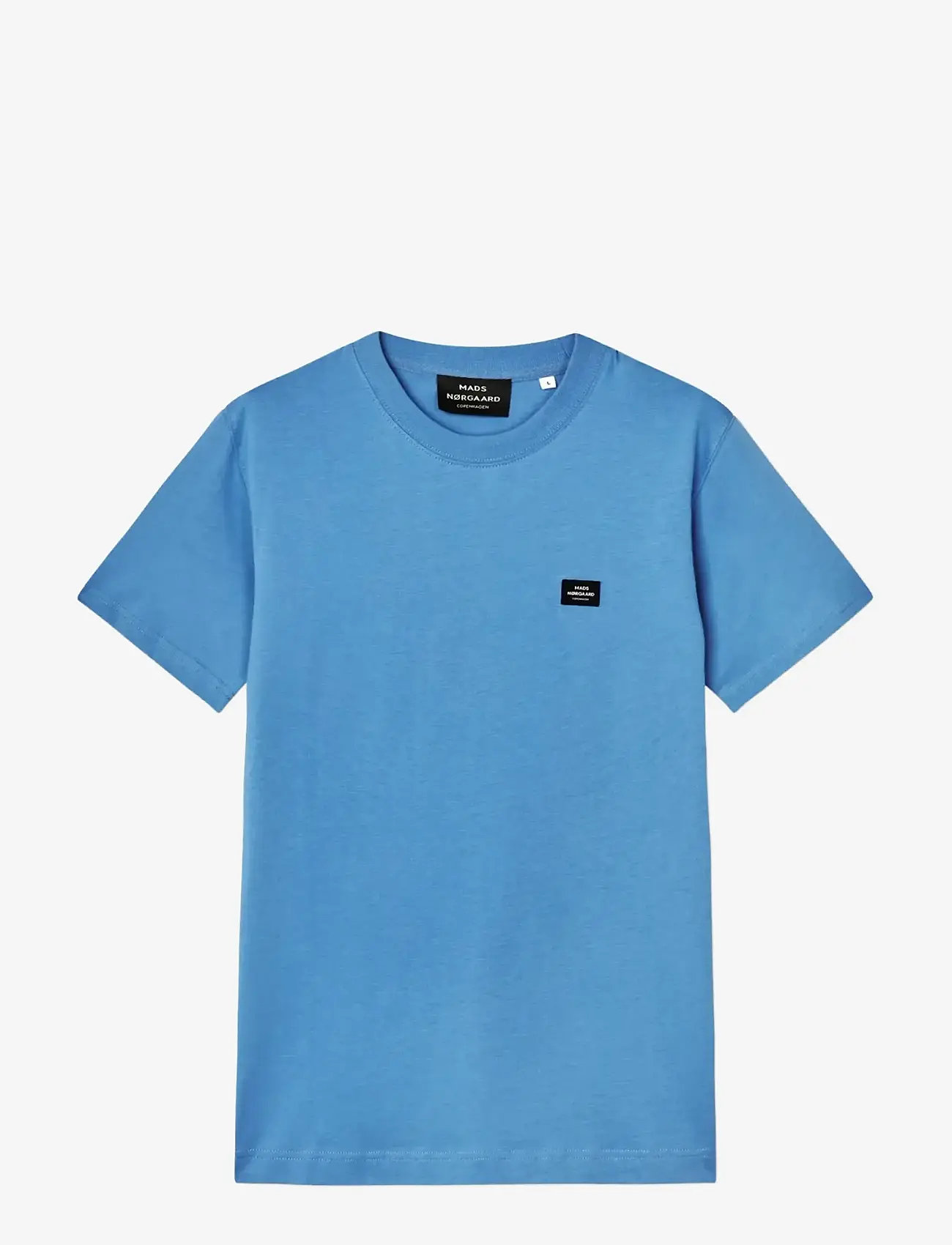 Mads Nørgaard - Cotton Jersey Frode Patch Tee - kortærmede t-shirts - riviera - 1