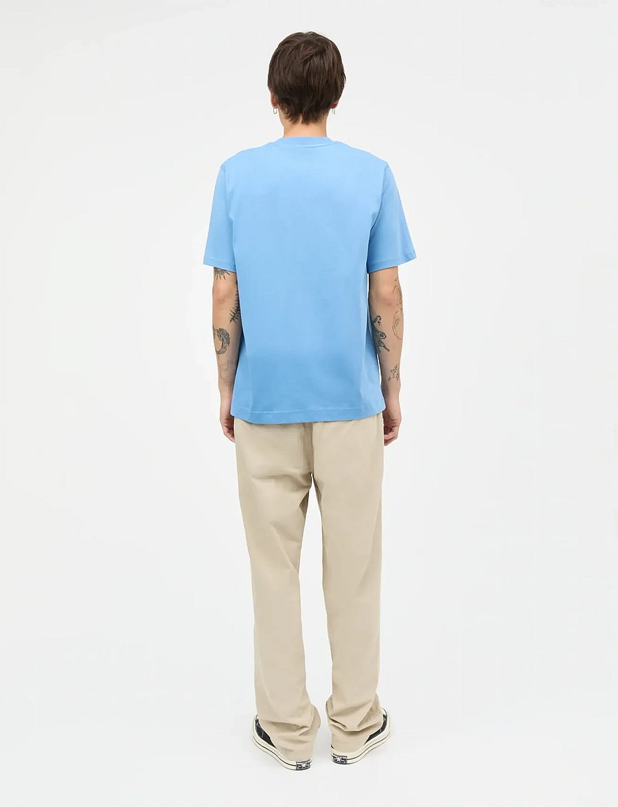 Mads Nørgaard - Cotton Jersey Frode Patch Tee - kurzärmelig - riviera - 2