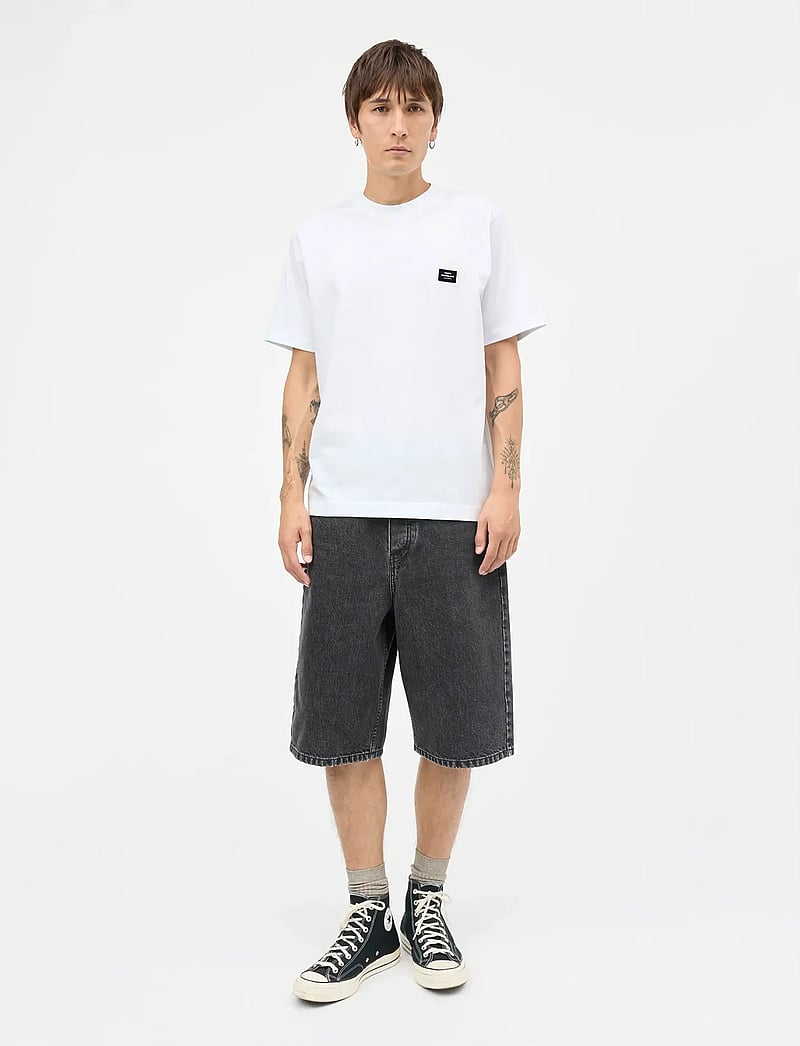 Mads Nørgaard - Cotton Jersey Frode Patch Tee - kortærmede t-shirts - white - 0