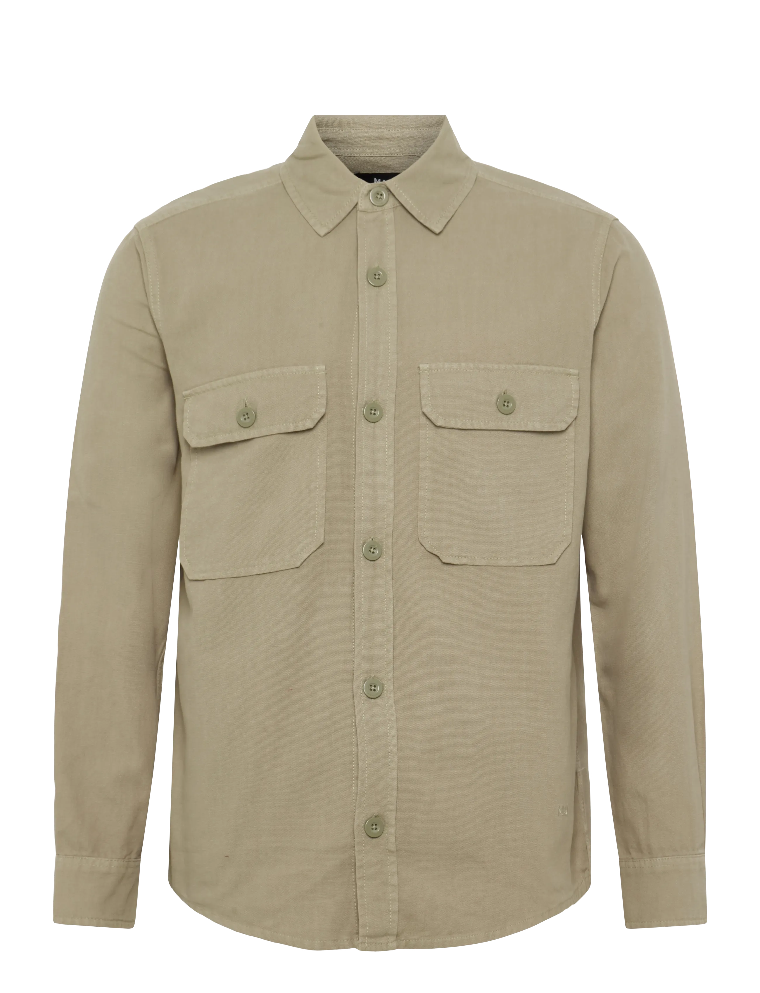 Mads Nørgaard Dyed Canvas Skyler Shirt FAV - Tøj - OVERLAND TREK / khaki/green