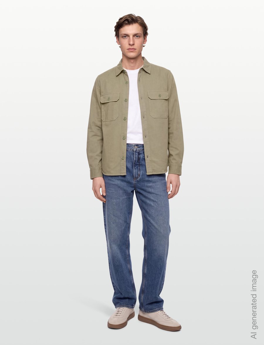 Mads Nørgaard - Dyed Canvas Skyler Shirt FAV - casual skjorter - overland trek - 0