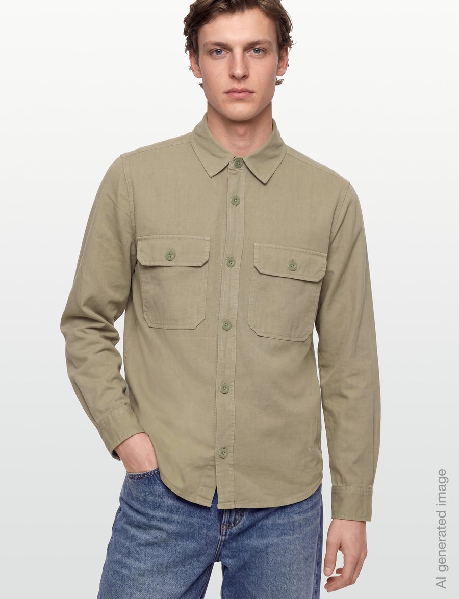 Mads Nørgaard - Dyed Canvas Skyler Shirt FAV - casual skjorter - overland trek - 3