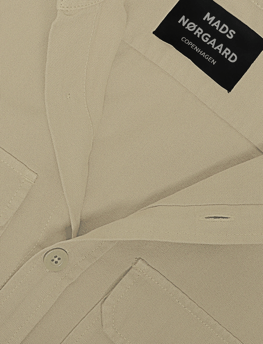 Mads Nørgaard - Dyed Canvas Skyler Shirt FAV - casual skjorter - overland trek - 2