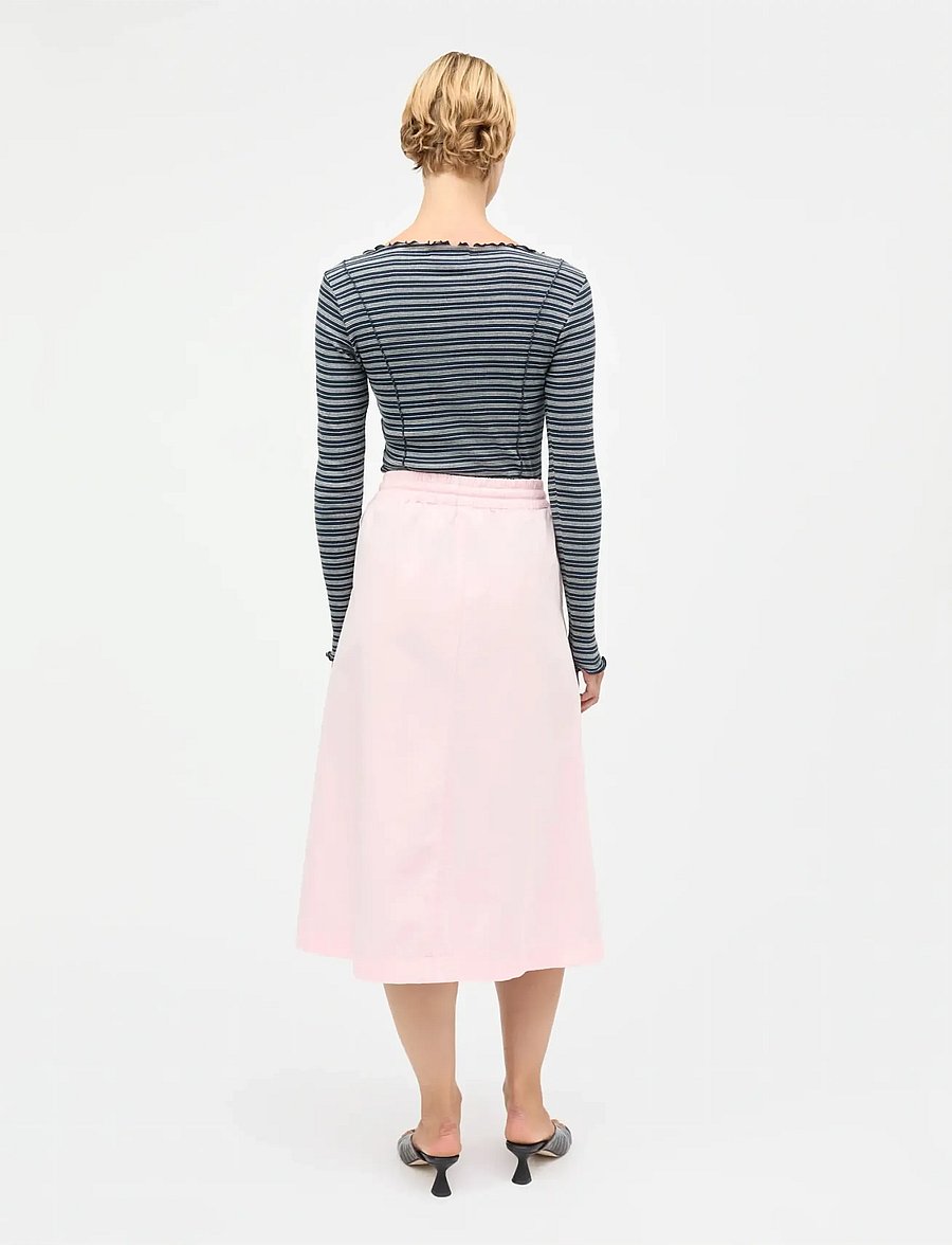 Mads Nørgaard - Dyed Weave Luni Skirt - midi-röcke - icy pink - 2