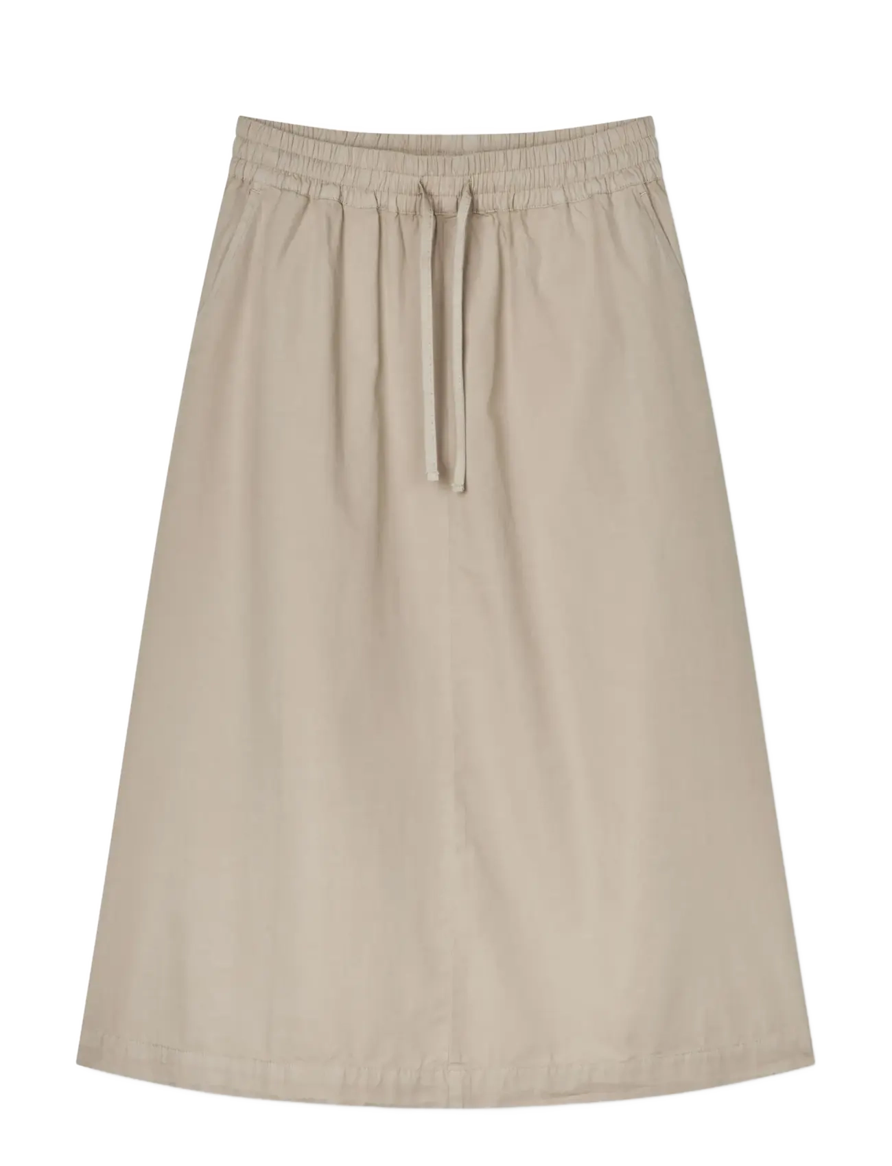 Mads Nørgaard Dyed Weave Luni Skirt - Transitional Layering - PLAZA TAUPE / beige