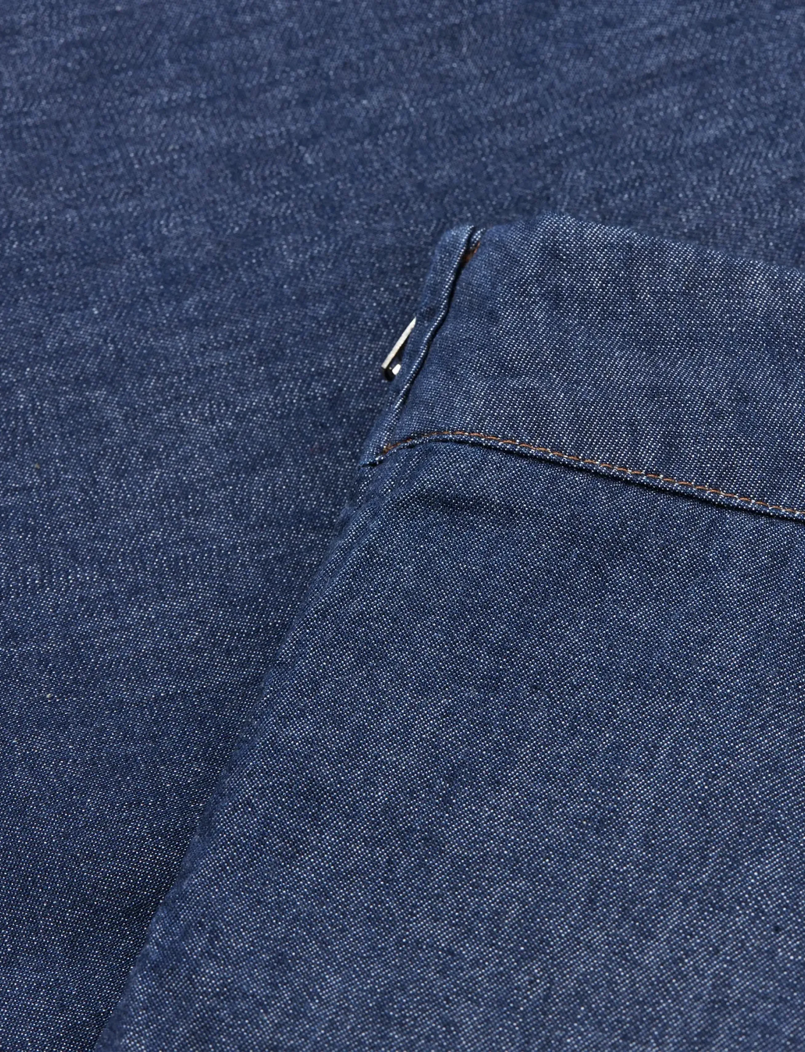 Mads Nørgaard - Air Denim Stelly Skirt - denimnederdele - mid blue denim - 1