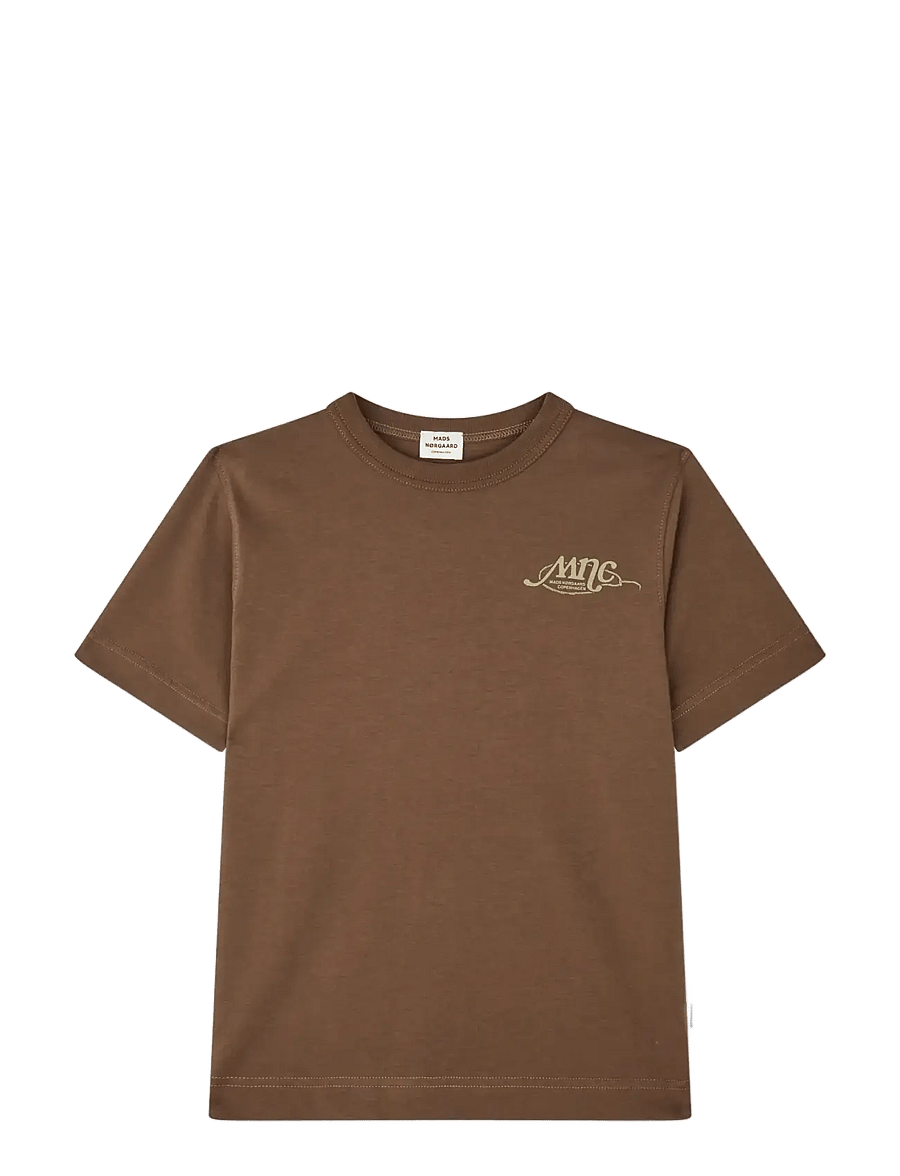 Mads Nørgaard - Dry Single Theo Tee - kurzärmelige - cocoa - 0