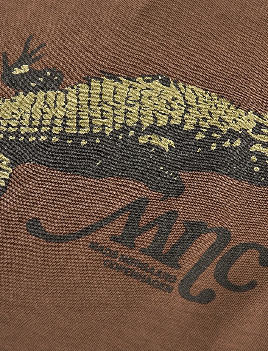 Mads Nørgaard - Dry Single Theo Tee - kurzärmelige - cocoa - 2