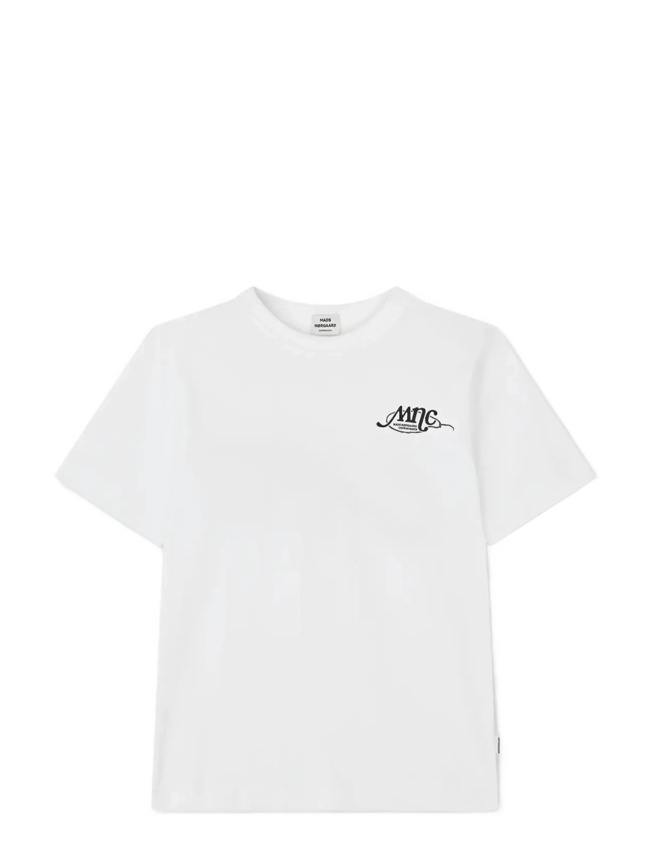 Mads Nørgaard Dry Single Theo Tee, 140, T-shirts, Weiß - Short-sleeved, Kinder