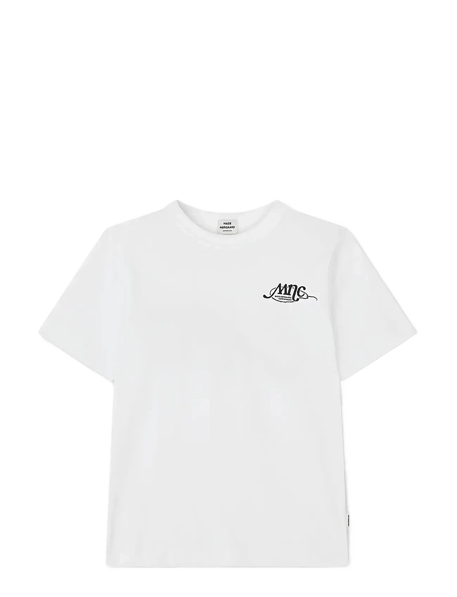 Mads Nørgaard - Dry Single Theo Tee - kortærmede t-shirts - white - 0