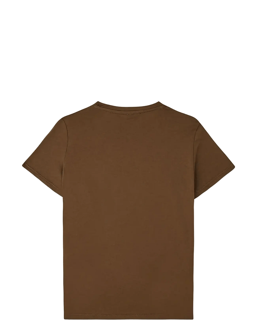 Mads Nørgaard - Single Cotton Tuvina Tee - kortærmede t-shirts - cocoa - 1