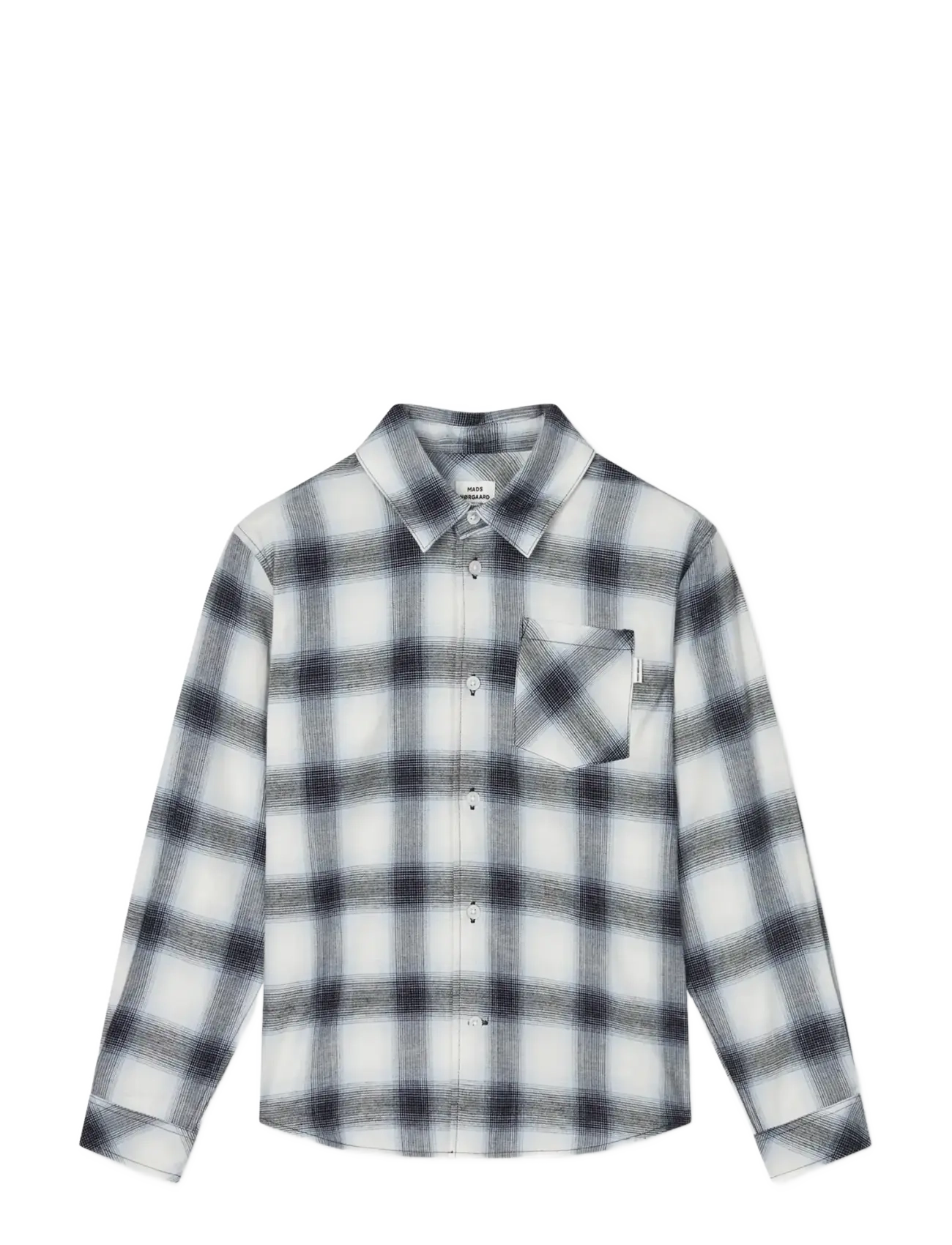 Mads Nørgaard Flannel Check Svano Shirt - Barn 98-134 - SKY CAPTAIN CH. / blue