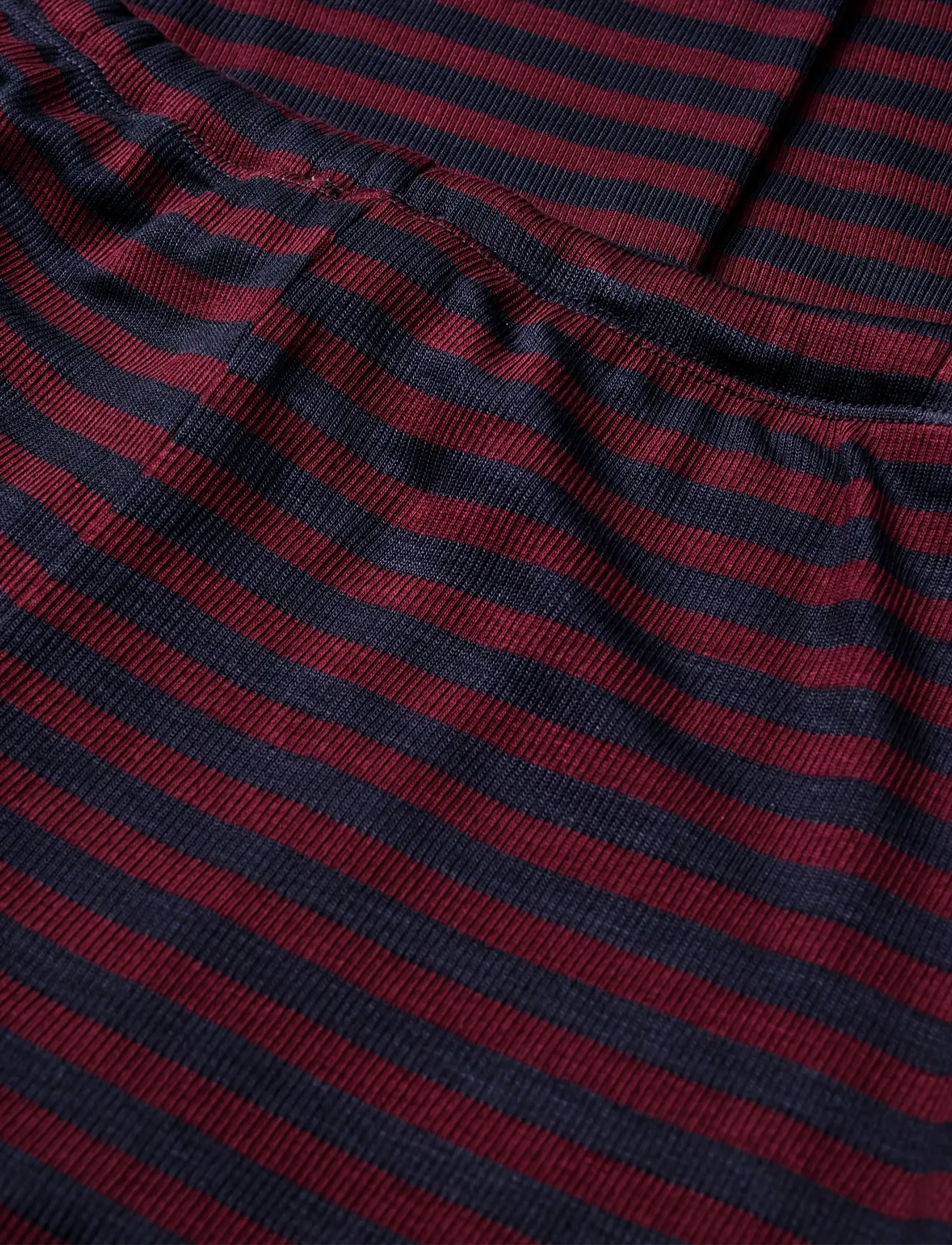Mads Nørgaard - 2x2 Cotton Stripe Verona Pants - jogginghosen - sky captain/winetasting - 2