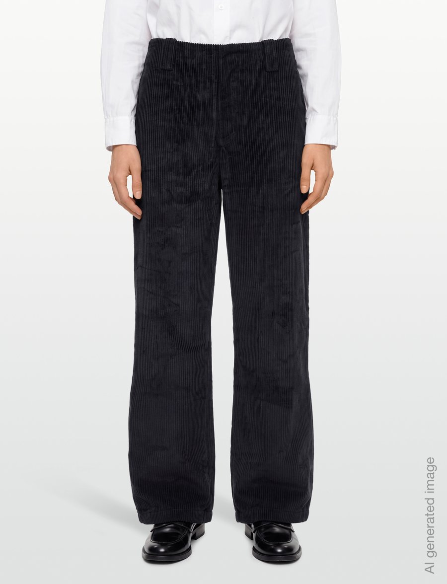 Mads Nørgaard - Pretty Cord Carly Pants - manchesterbyxor - black - 3
