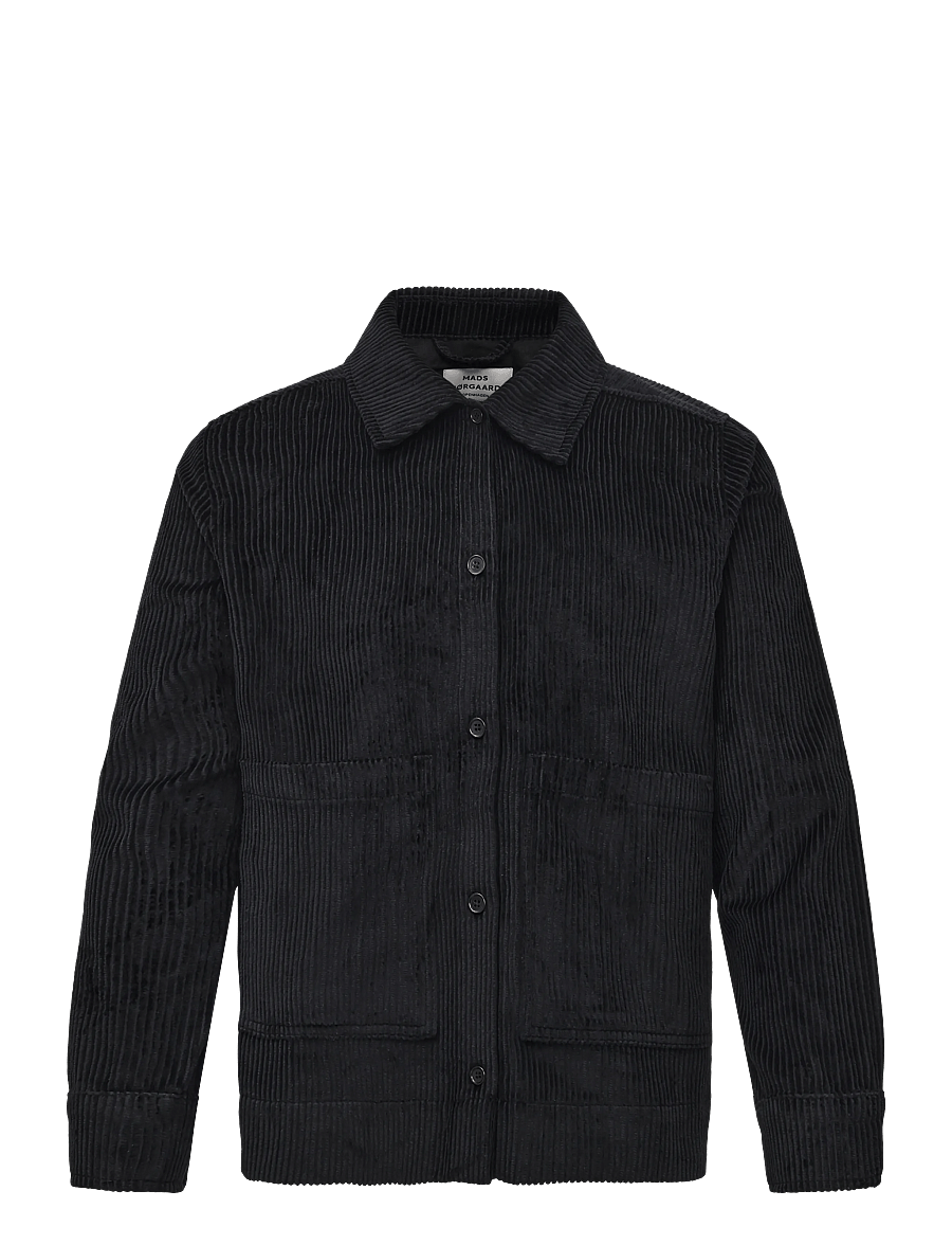 Mads Nørgaard - Pretty Cord Gaila Shirt - overshirts - black - 1