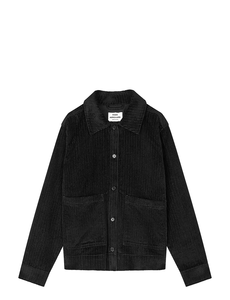 Mads Nørgaard - Pretty Cord Gaila Shirt - overshirts - black - 0