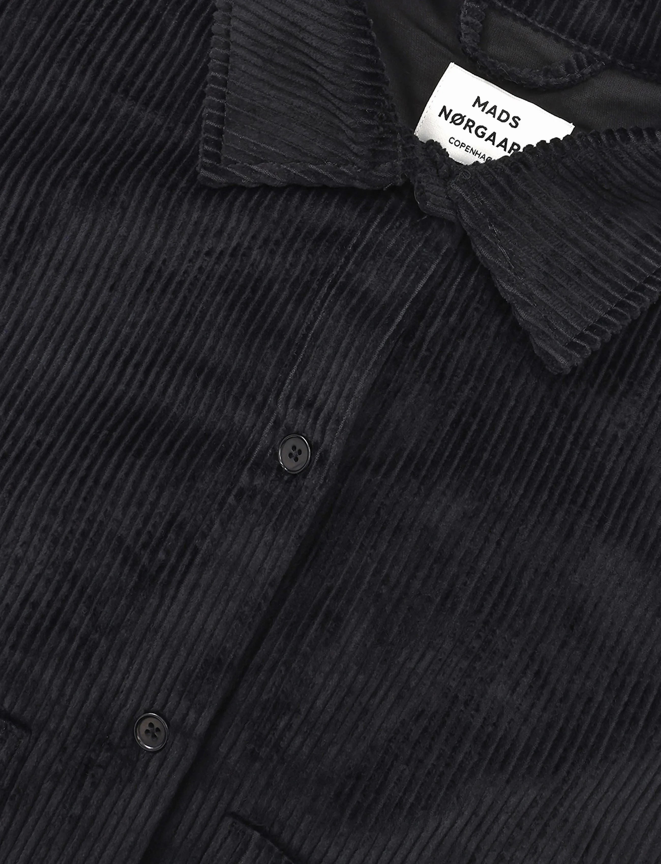 Mads Nørgaard - Pretty Cord Gaila Shirt - herbstliche kleidung - black - 2