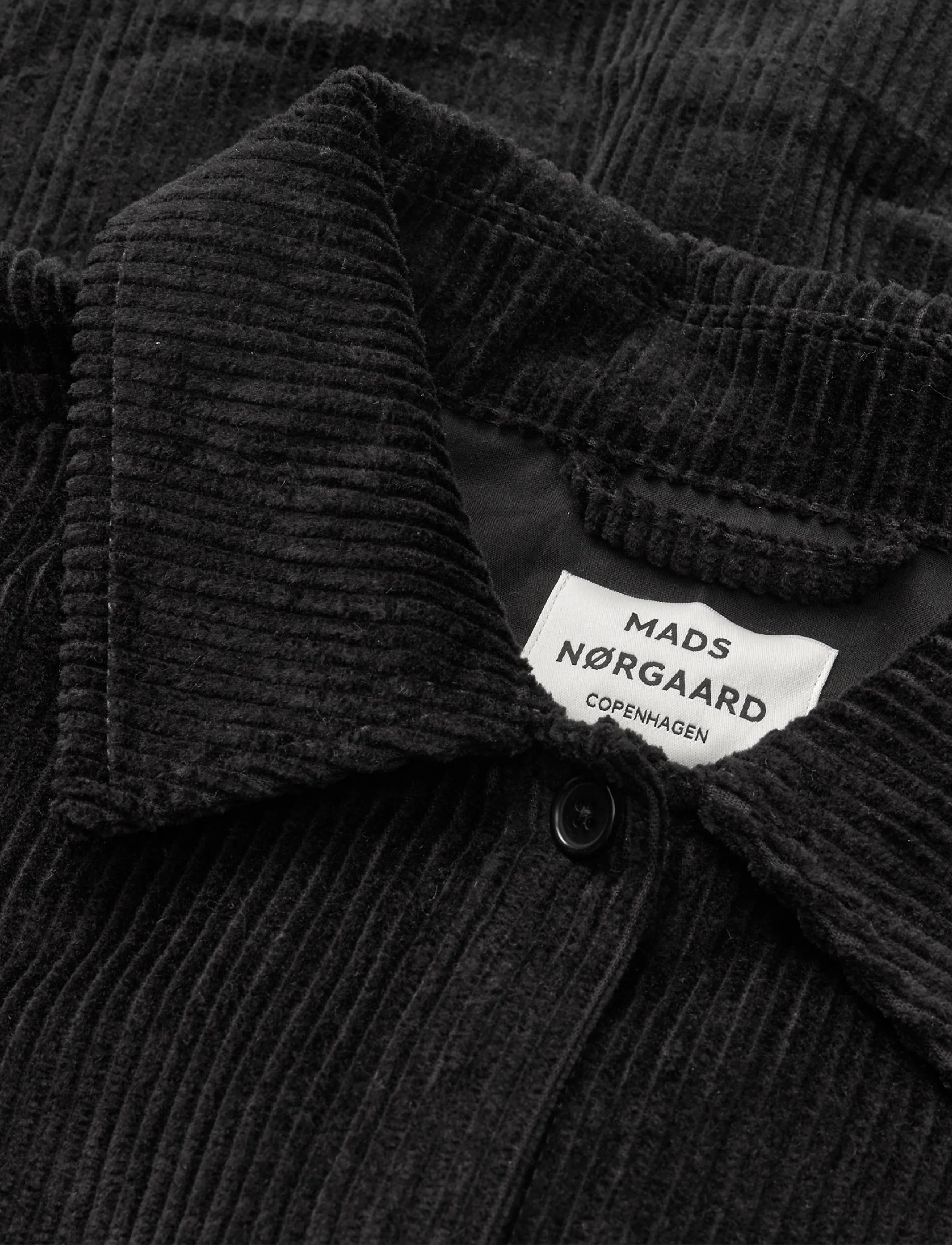 Mads Nørgaard - Pretty Cord Gaila Shirt - overshirts - black - 1