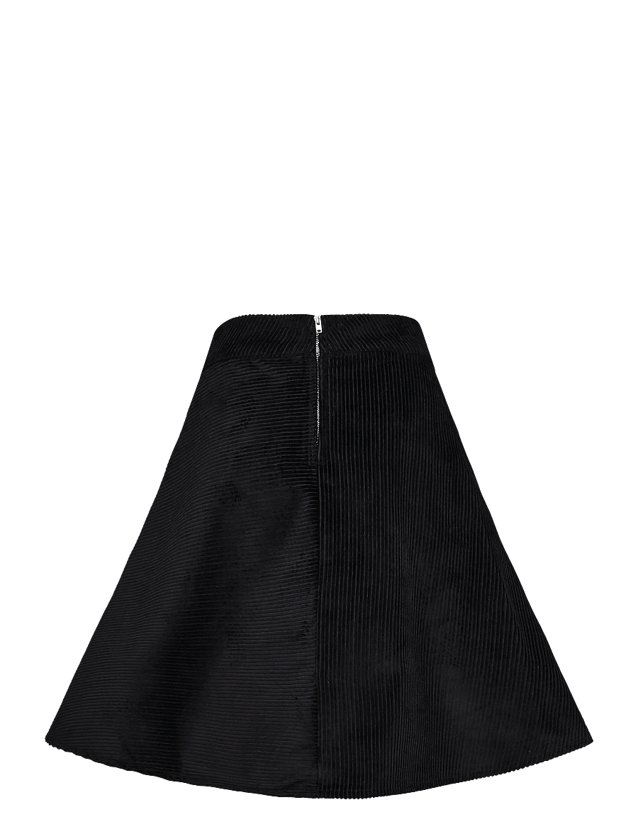 Mads Nørgaard - Pretty Cord Stelly Skirt - miniseelikud - black - 1