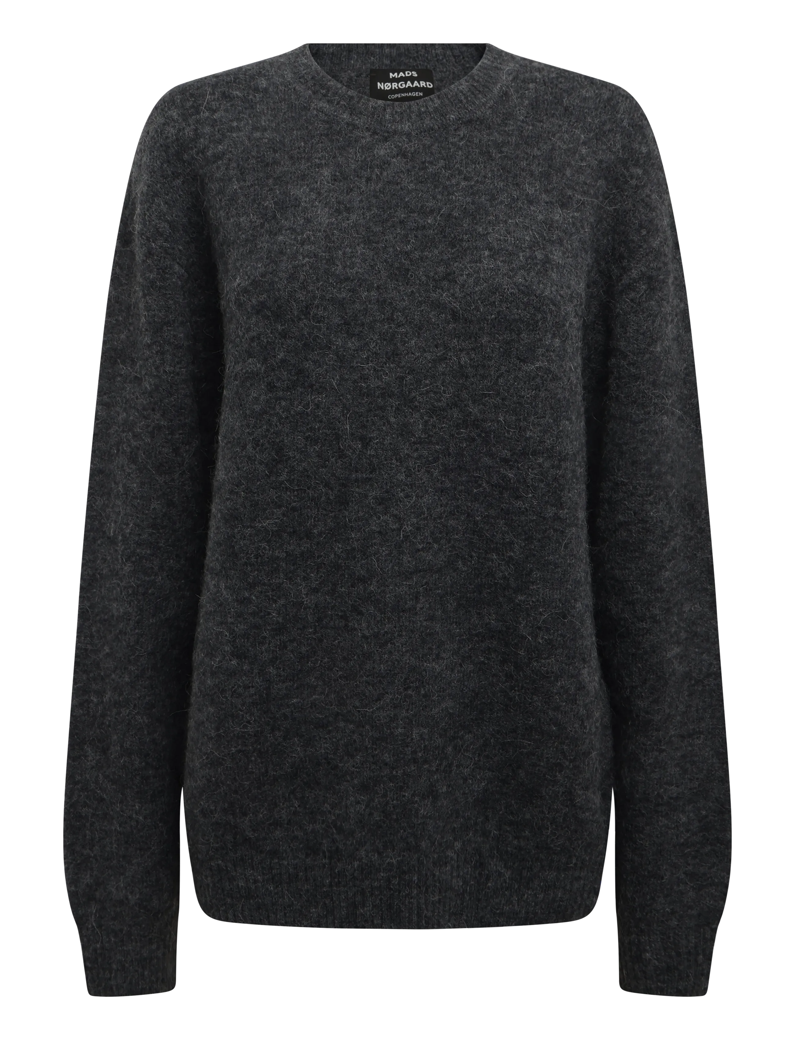 Mads Nørgaard Alpaca Wool Vilhelm Knit - Nach Anlass kaufen - DARK GREY MELANGE / grey