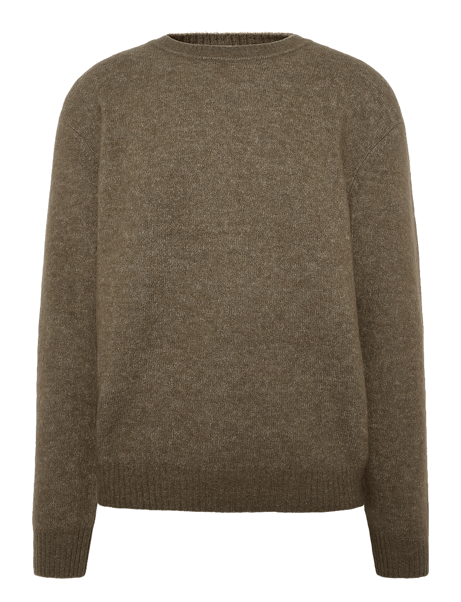Mads Nørgaard - Alpaca Wool Vilhelm Knit - rundhals - tarmac - 0