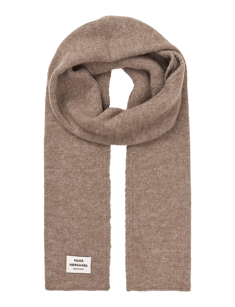 Mads Nørgaard - Tosca Aloni Scarf - winter scarves - roasted cashew - 0