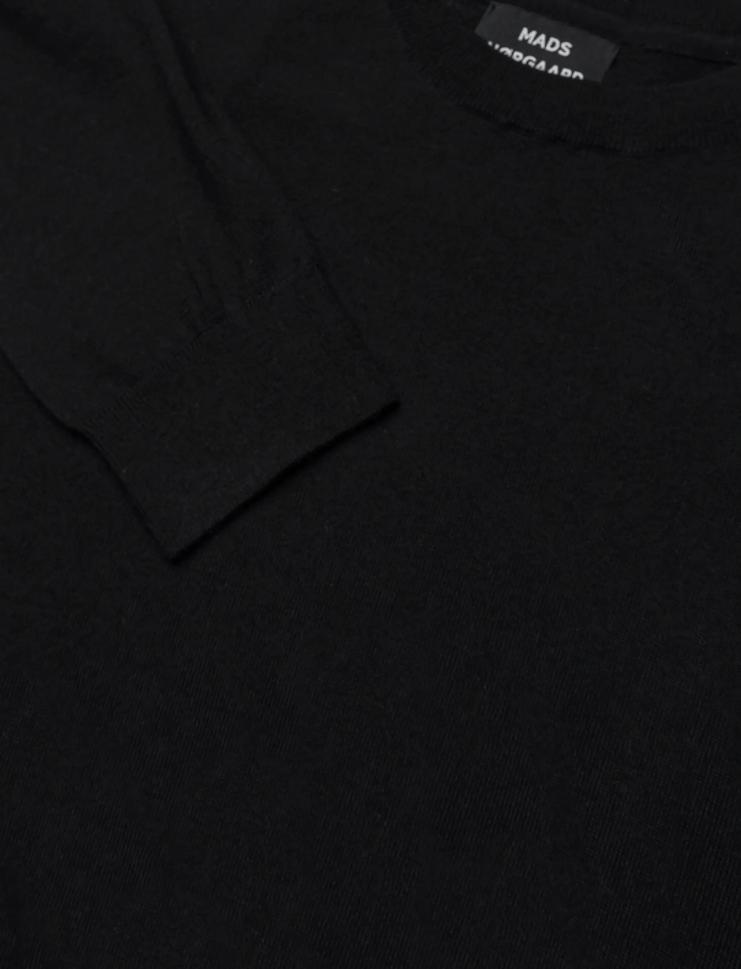 Mads Nørgaard - Merino Wool Karsten Knit - rundhals - black - 2