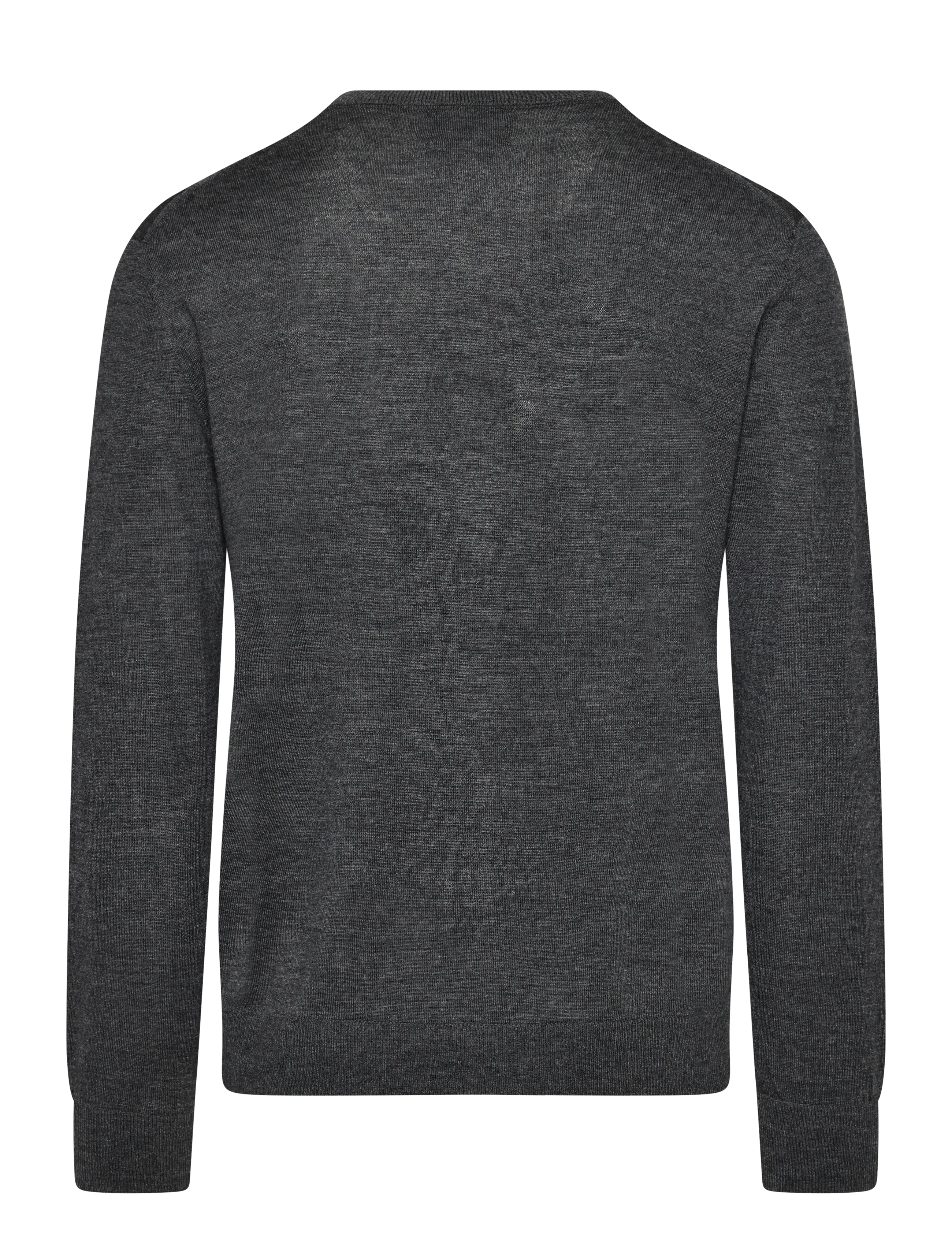 Mads Nørgaard - Merino Wool Karsten Knit - rundhals - charcoal melange - 1
