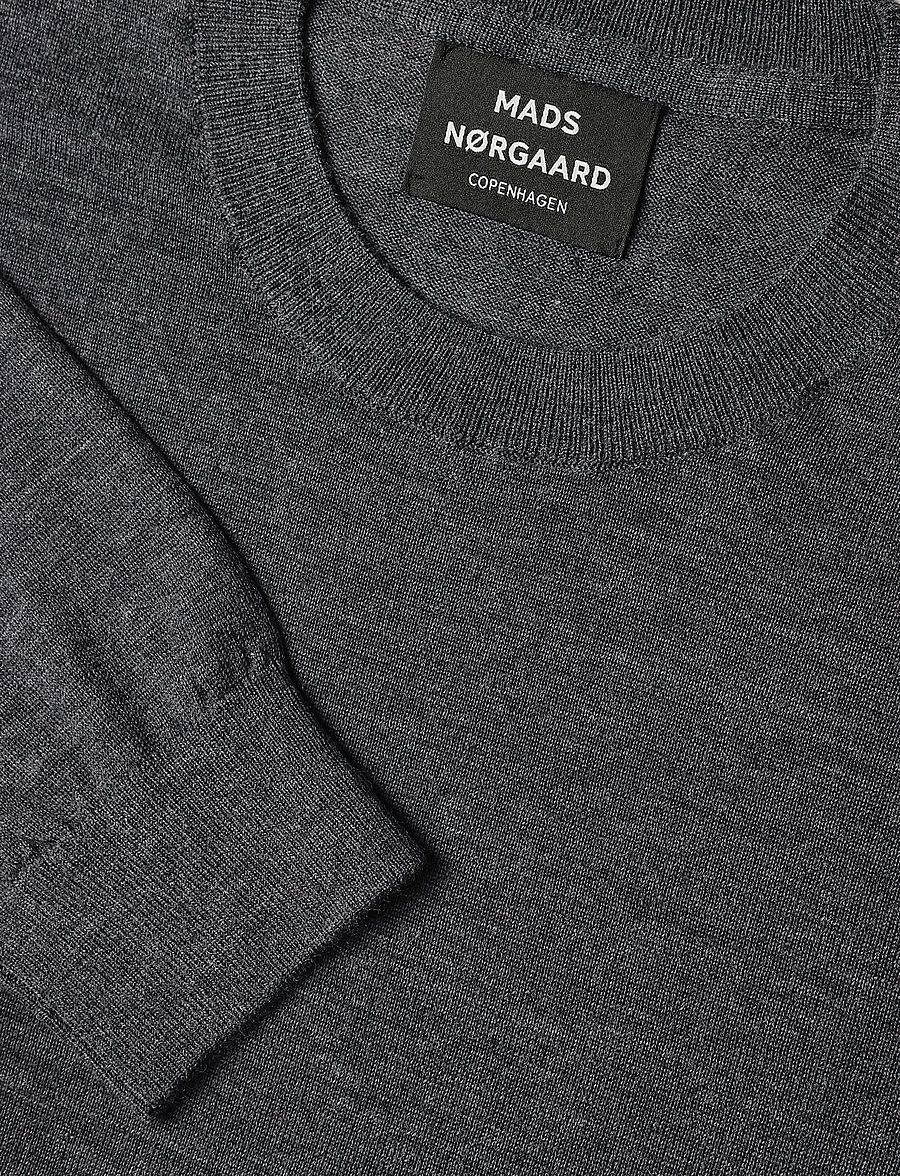 Mads Nørgaard - Merino Wool Karsten Knit - rundhals - charcoal melange - 2