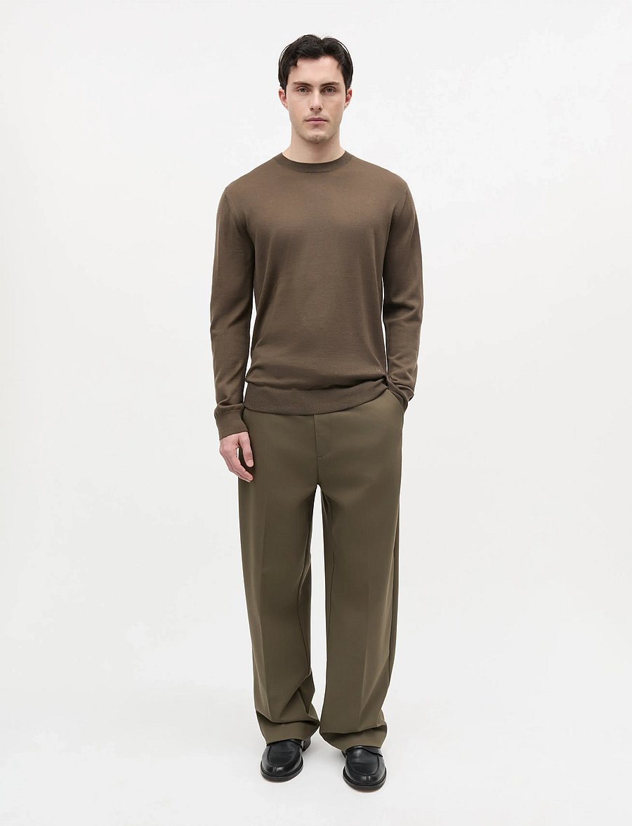 Mads Nørgaard - Merino Wool Karsten Knit - rundhals - tarmac - 0