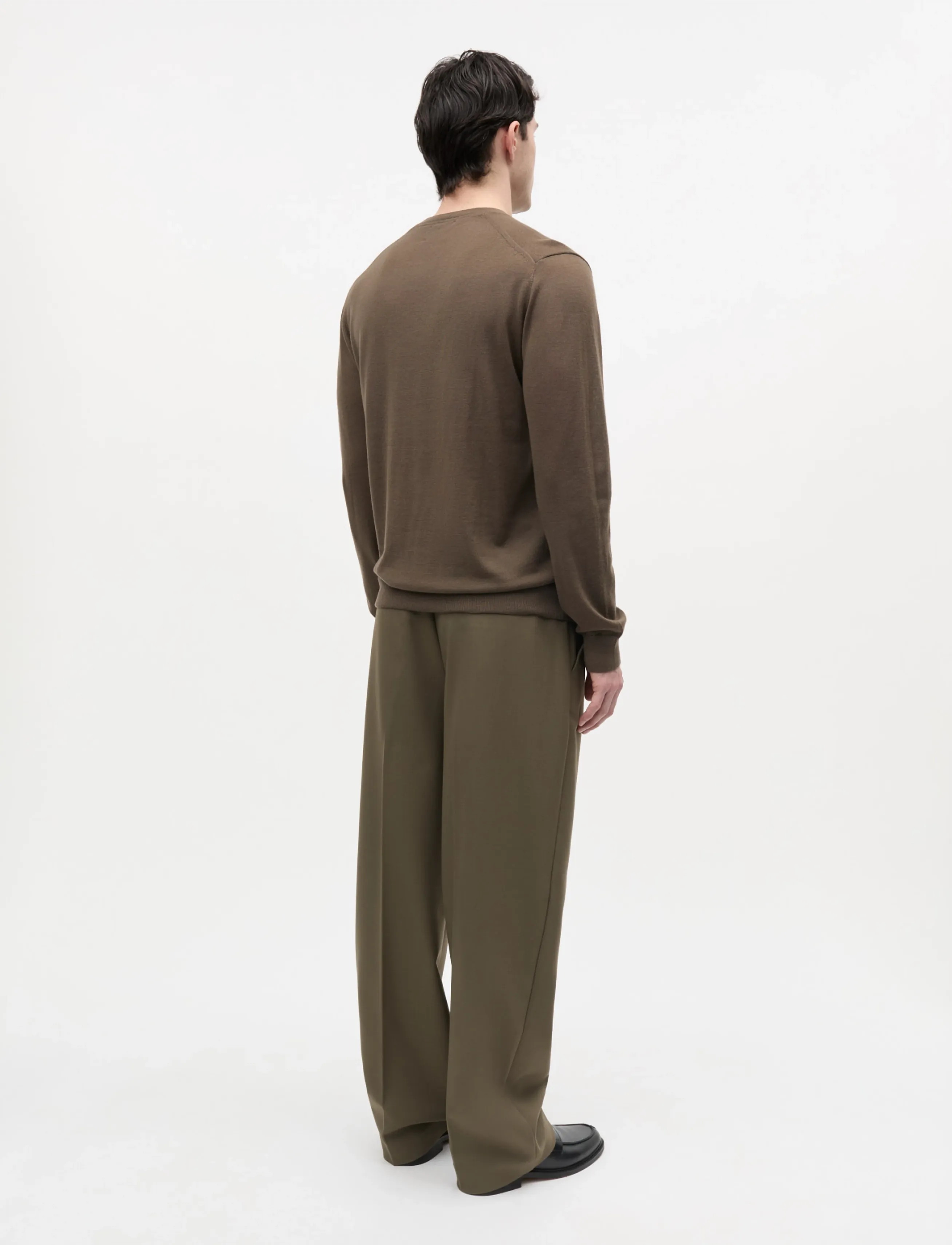 Mads Nørgaard - Merino Wool Karsten Knit - rundhals - tarmac - 3