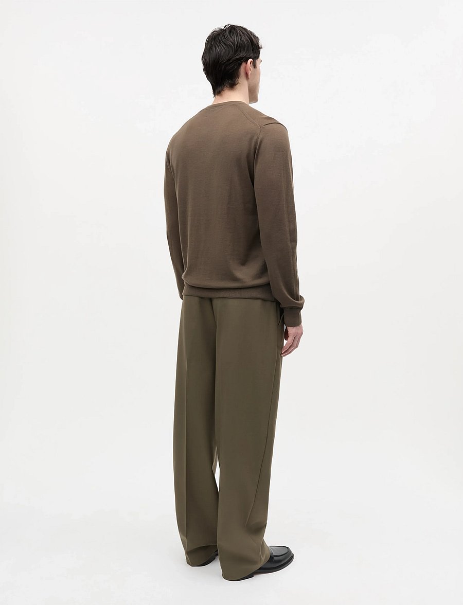 Mads Nørgaard - Merino Wool Karsten Knit - rundhals - tarmac - 3