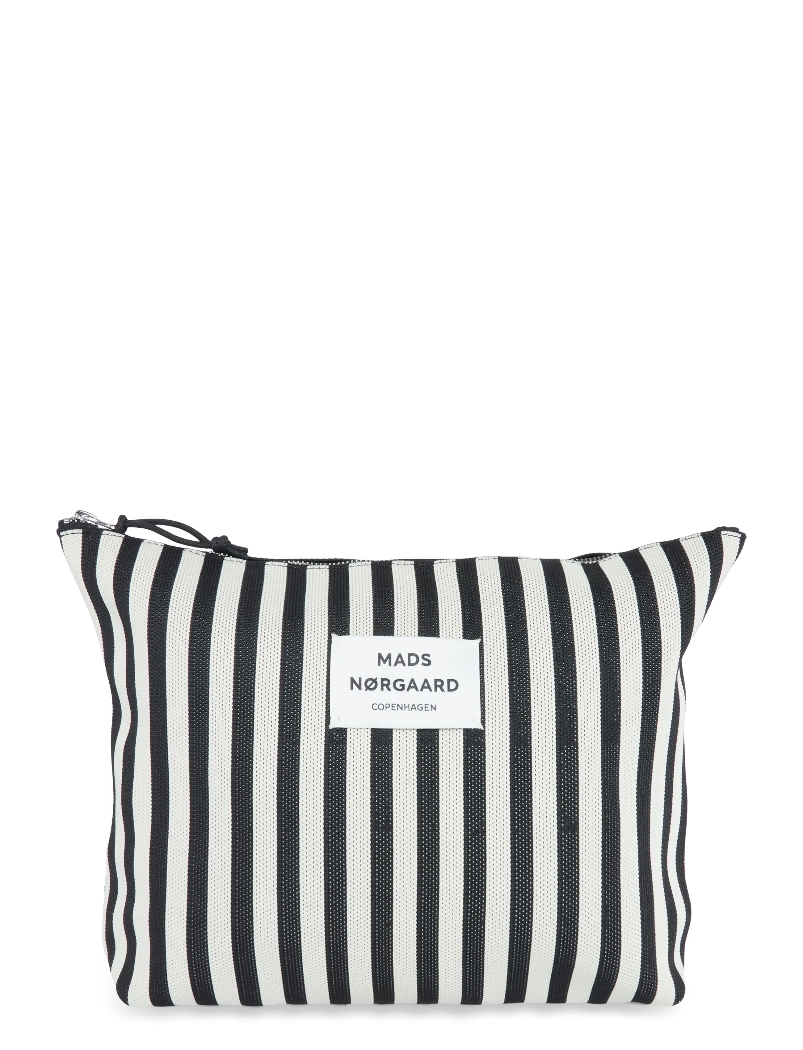Mads Nørgaard Knit Stripe Hilden Toiletry Bag - Käekotid ja seljakotid - BLACK/WHITE / multi