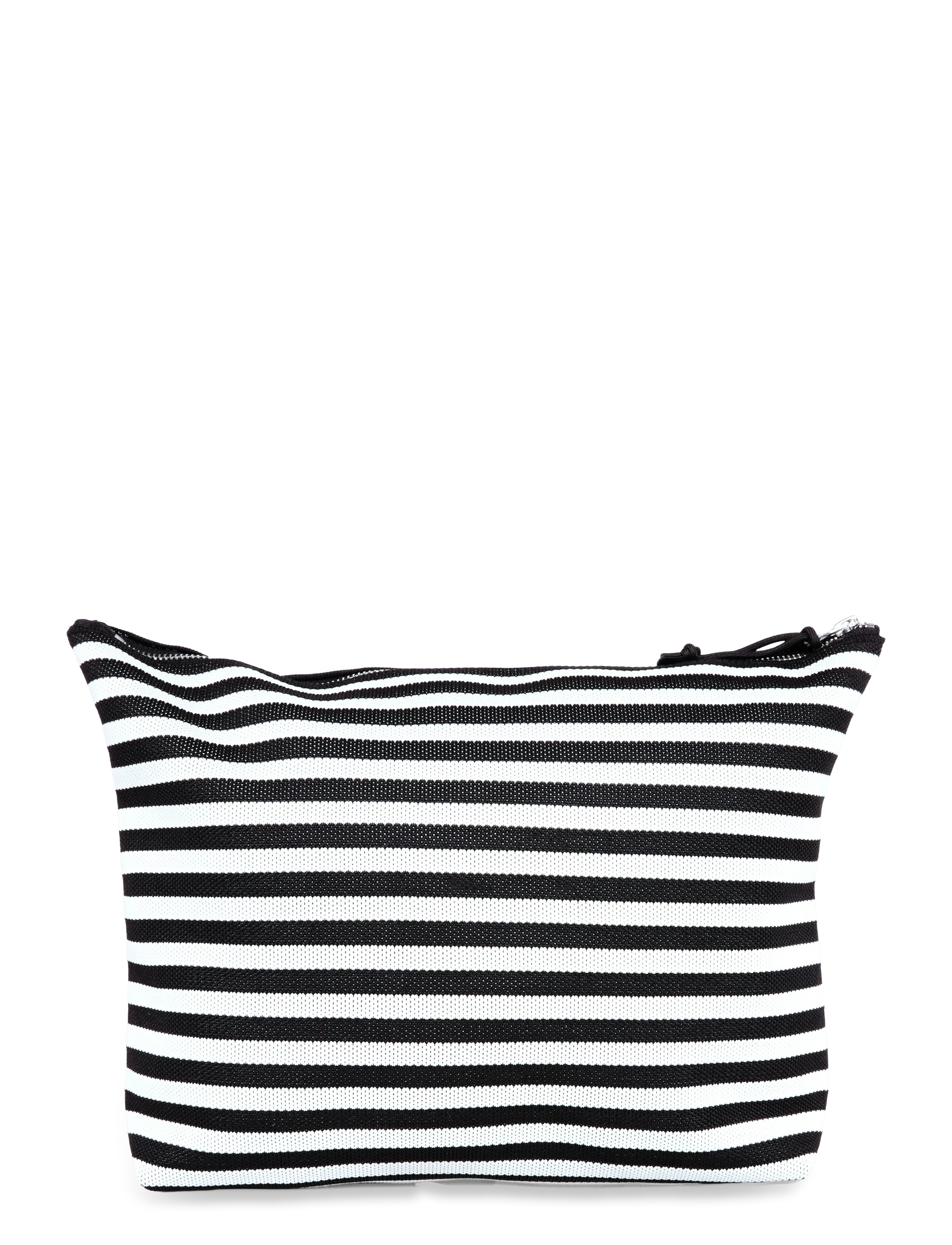 Mads Nørgaard - Knit Stripe Hilden Toiletry Bag - kulturtaschen - black/white - 1