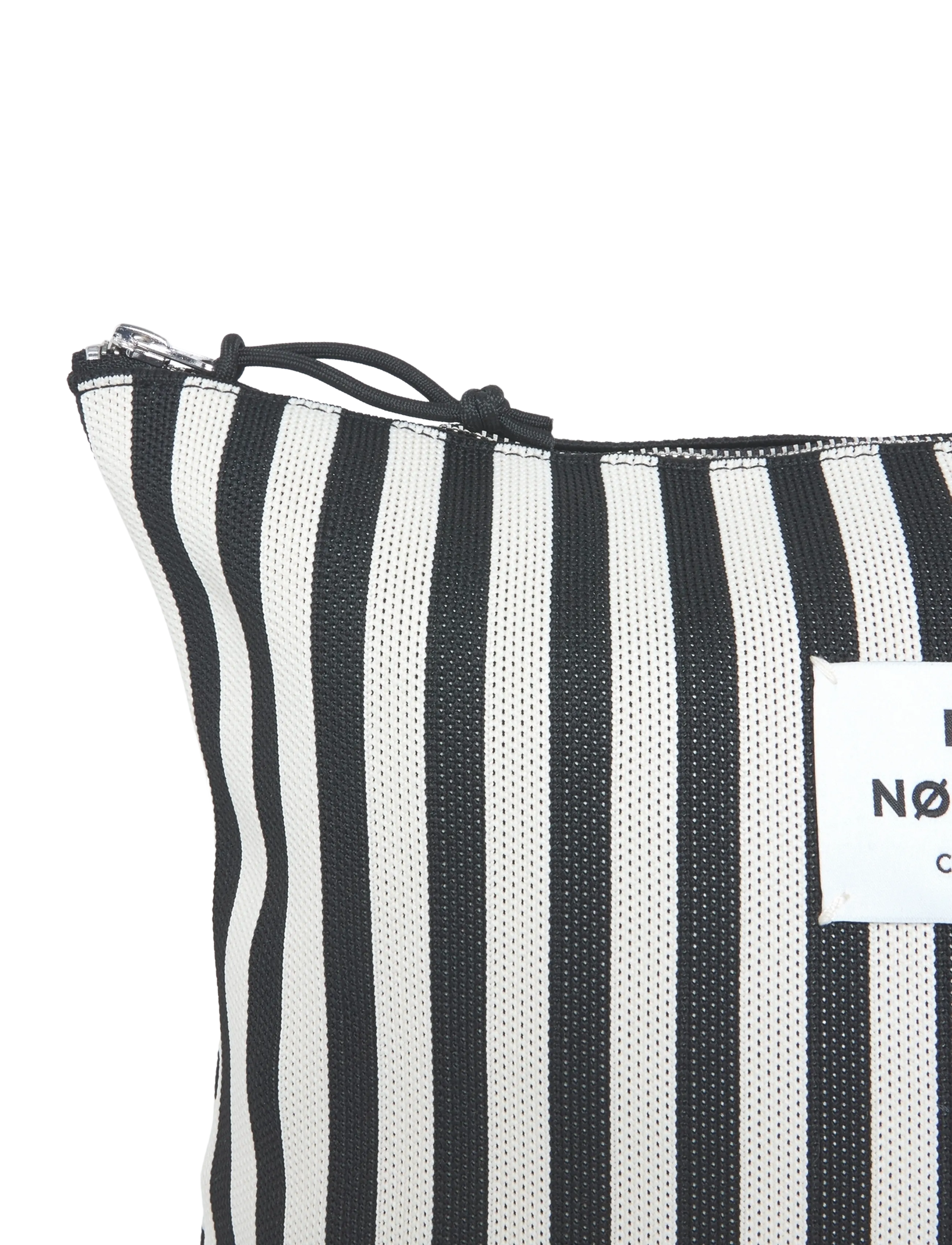 Mads Nørgaard - Knit Stripe Hilden Toiletry Bag - kulturtaschen - black/white - 3