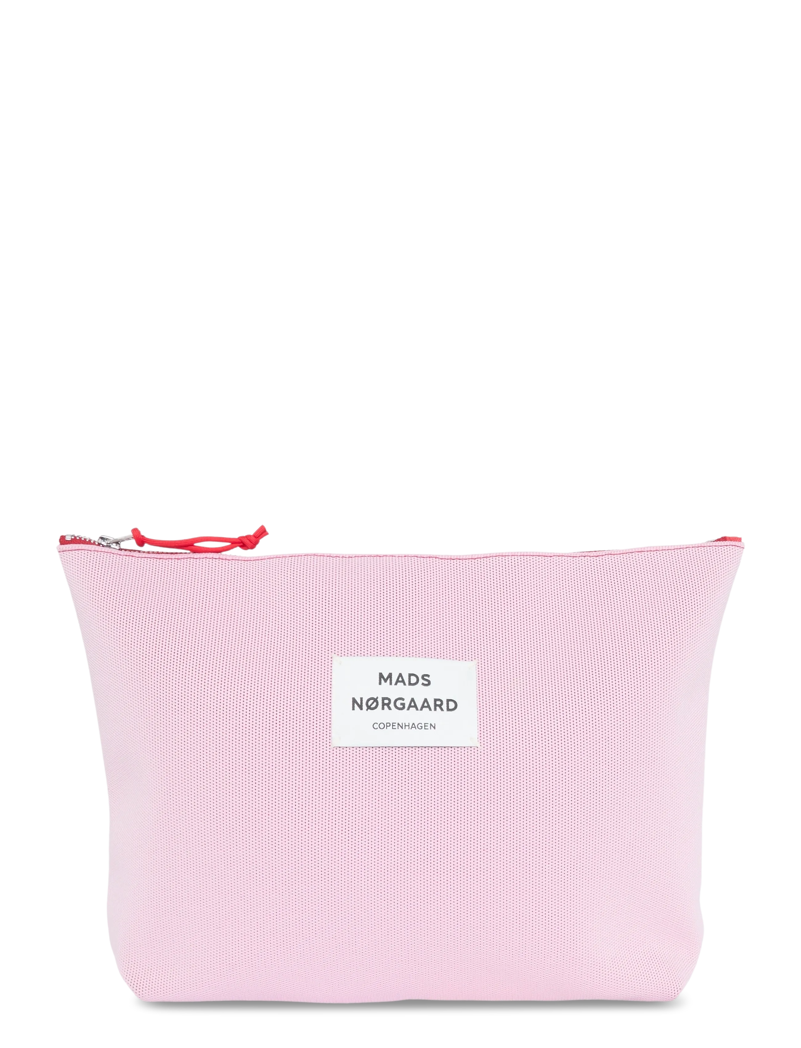 Mads Nørgaard Knit Stripe Hilden Toiletry Bag - Käekotid ja seljakotid - FAIRY TALE/GOJI BERRY / pink/rose