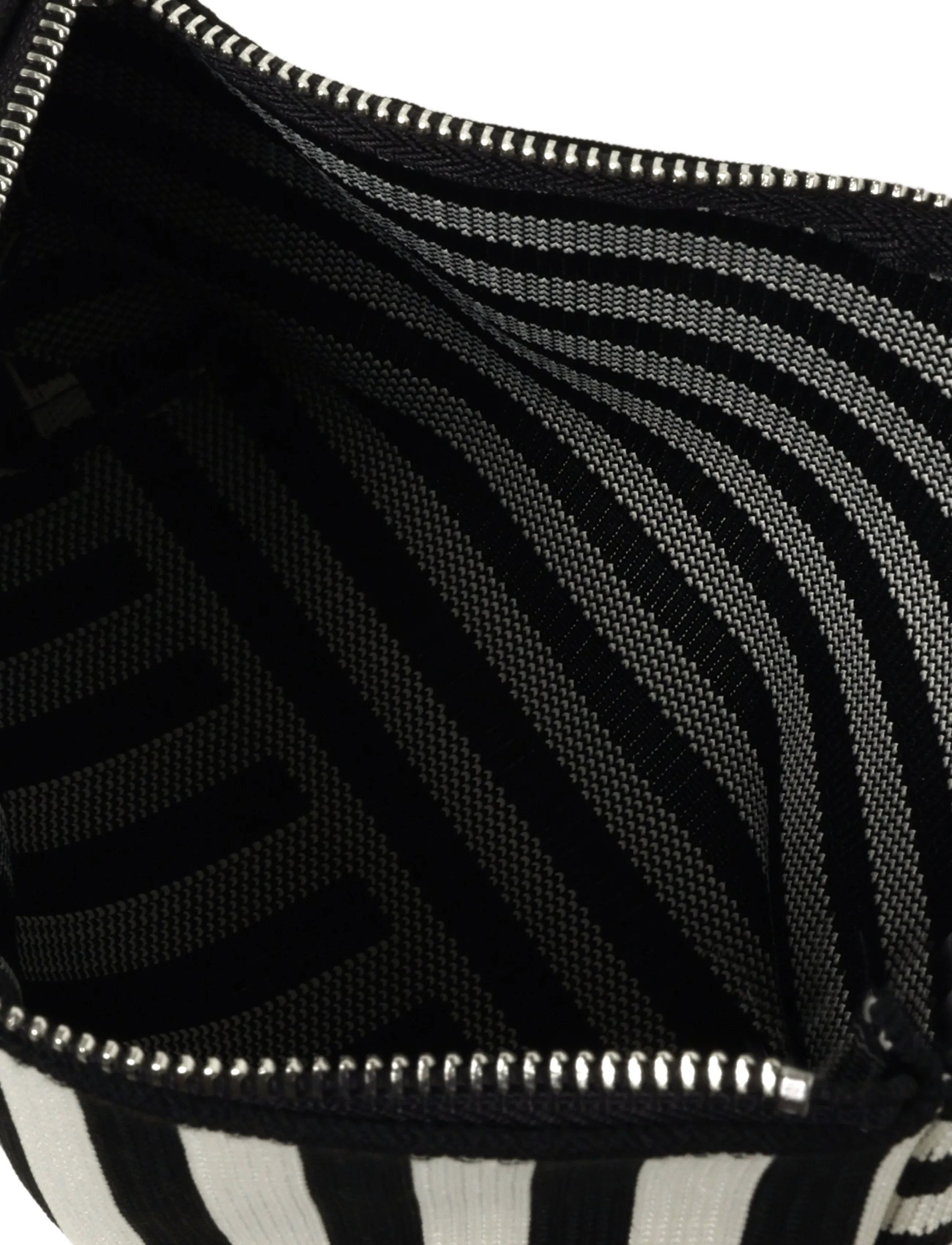 Mads Nørgaard - Knit Stripe Hof Make-Up Bag - die niedrigsten preise - black/white - 3