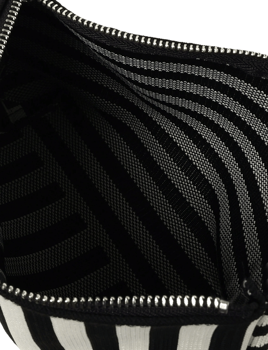 Mads Nørgaard - Knit Stripe Hof Make-Up Bag - modetrends - black/white - 3