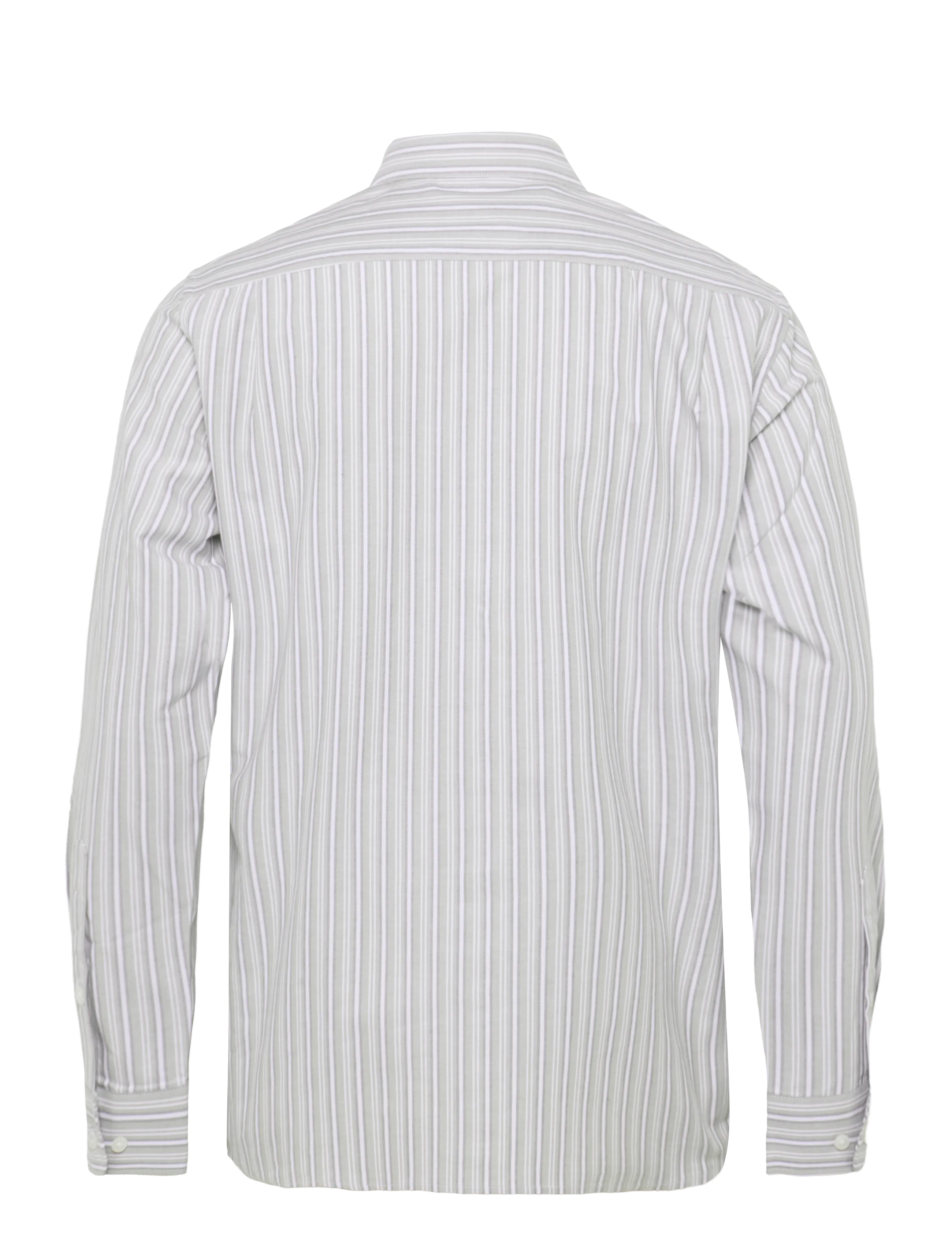 Mads Nørgaard - Oxford Sune Stripe Shirt BD - randiga skjortor - overland track/tarmac - 1