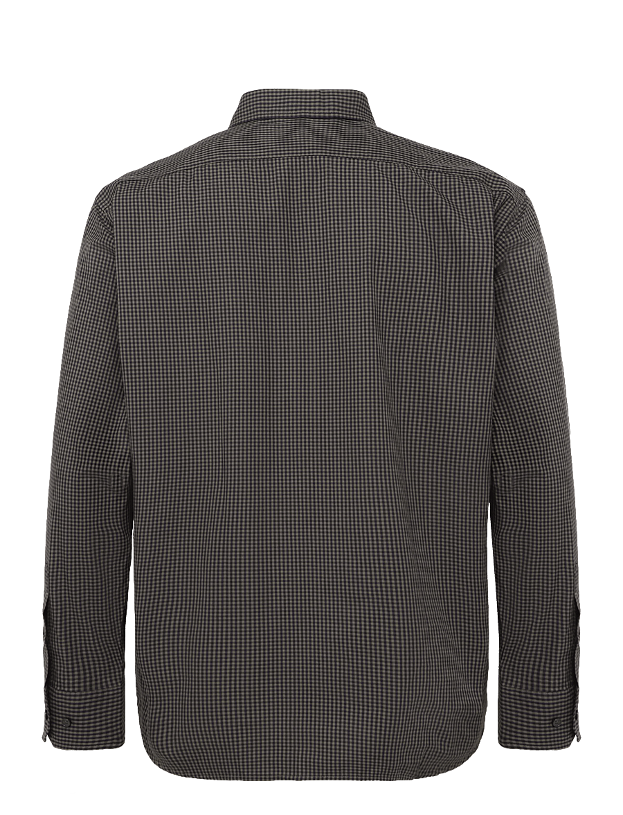 Mads Nørgaard - Cotton Soft Marcel Shirt - casual skjortor - sky captain/tarmac ch. - 2
