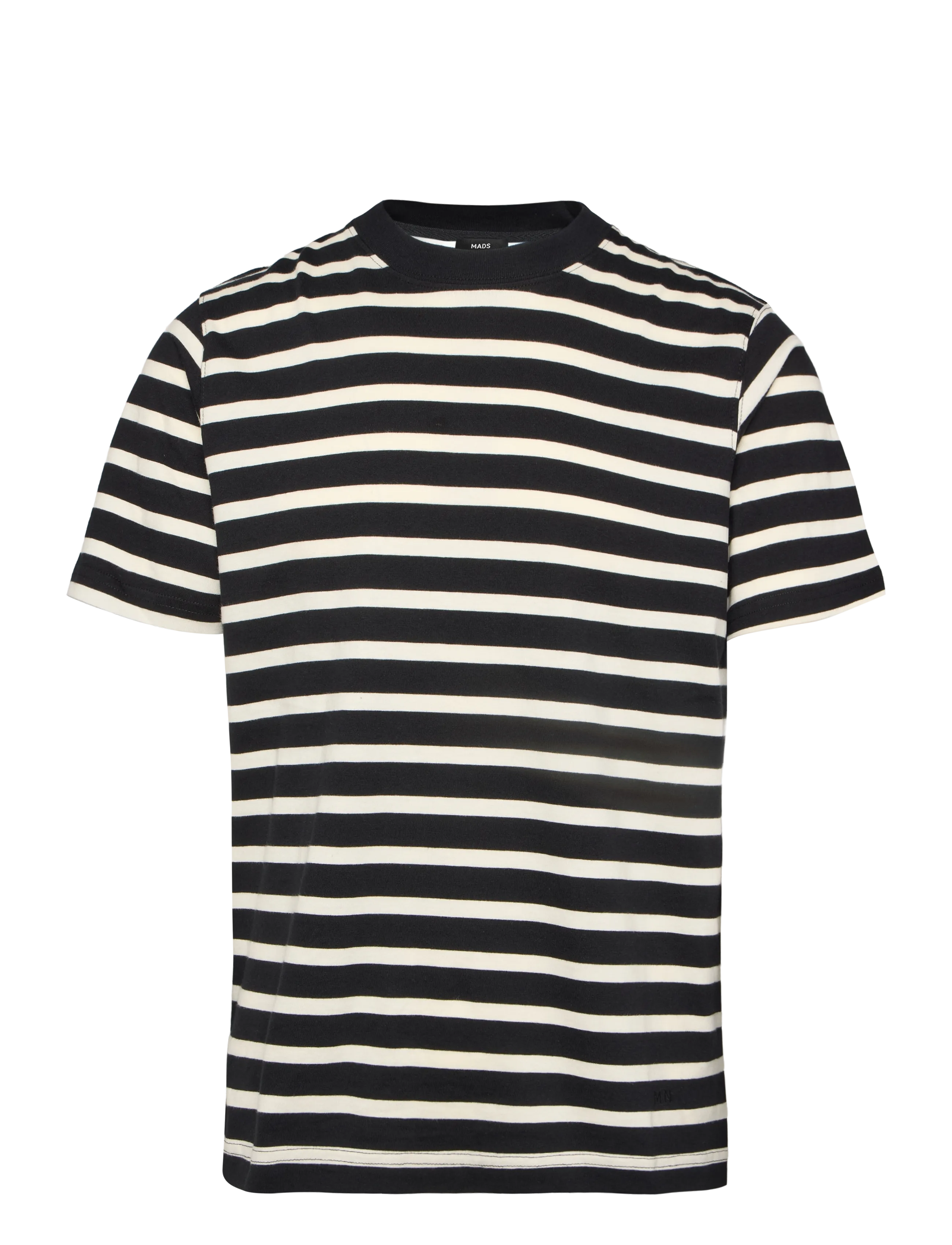 Mads Nørgaard Cotton Jersey Stripe Frode Tee - Nach Anlass kaufen - BLACK/VANILLA ICE / black